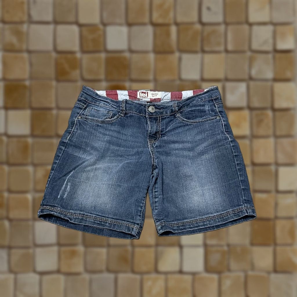 Vintage LEI Ashley Jean Shorts Juniors Size 9 American Flag Blue Casual Summer Size 30" / US 8 / IT 44 - 1 Thumbnail