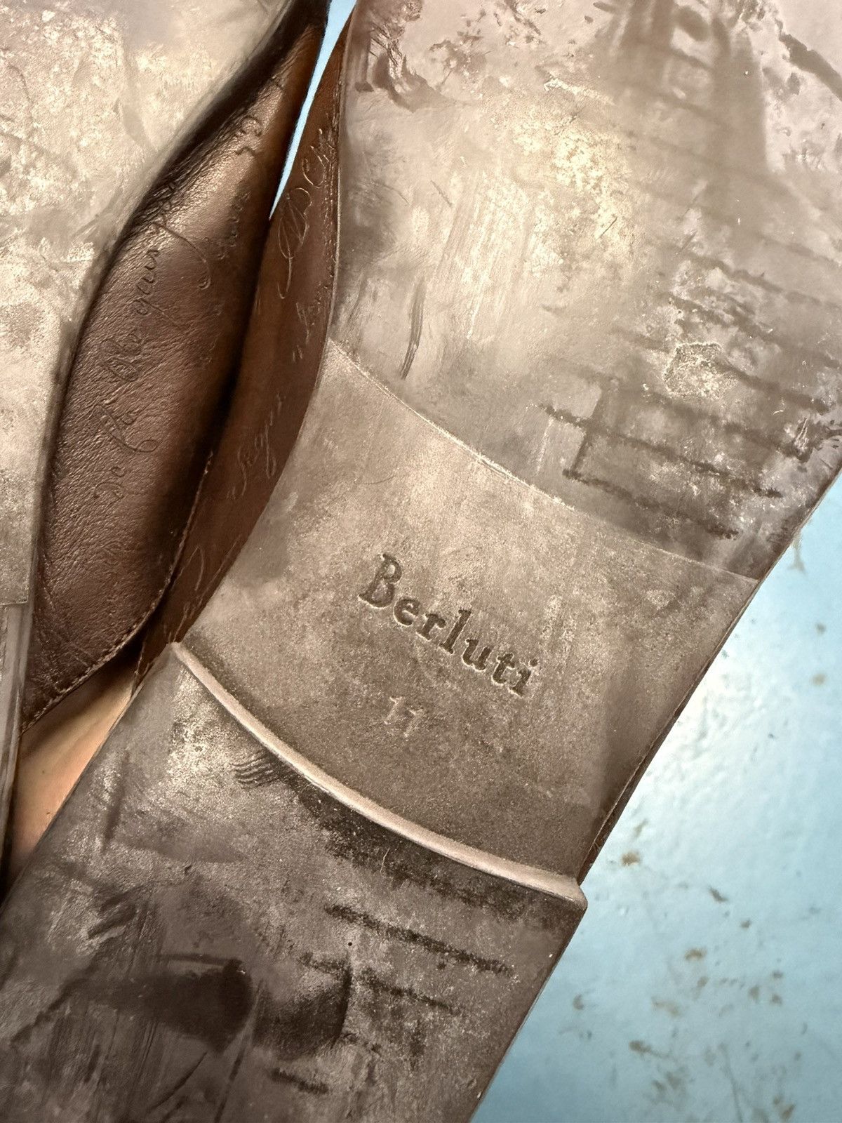Berluti BERLUTI SCRIPT SLIP ON Size US 11 / EU 44 - 6 Thumbnail