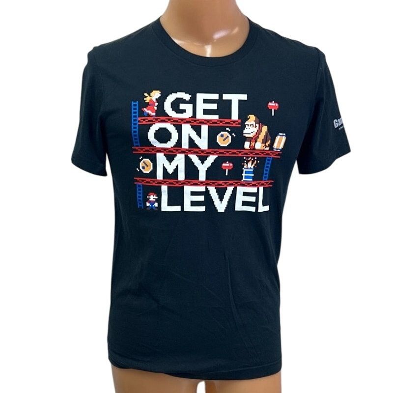 Canvas Mens Medium Black Get On My Level Short Sleeve Crew Neck Size US M / EU 48-50 / 2 - 1 Thumbnail
