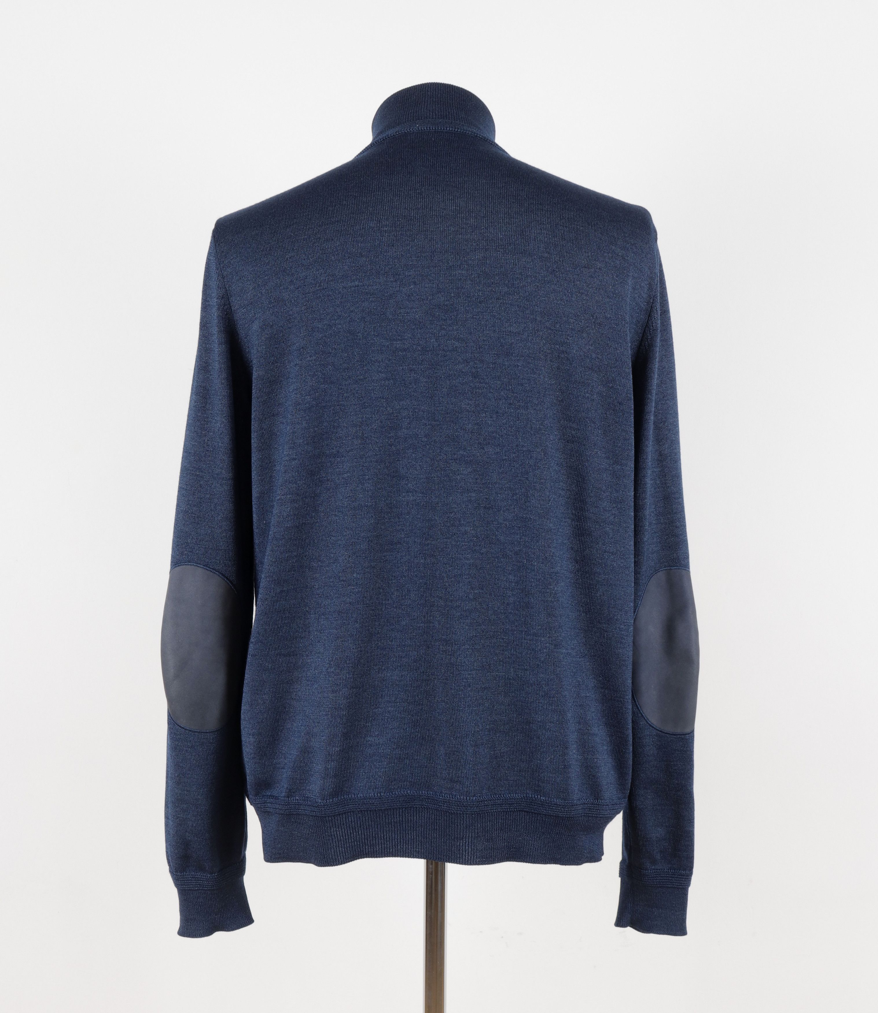 Louis Vuitton Louis Vuitton Wool Silk Blue Zip Sweater Size US L / EU 52-54 / 3 - 11 Thumbnail