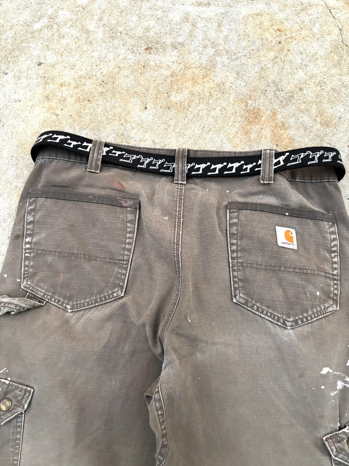 Carhartt CARHARTT RIPSTOP BROWN FADED CARGO PANTS WORKWEAR Size US 36 / EU 52 - 19 Thumbnail