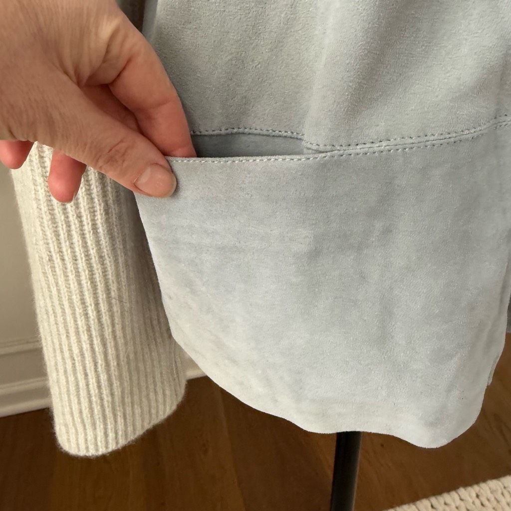 Salvatore Ferragamo Salvatore Ferragamo Wool Cashmere and Sueded Leather Full Zi Size L / US 10 / IT 46 - 5 Thumbnail