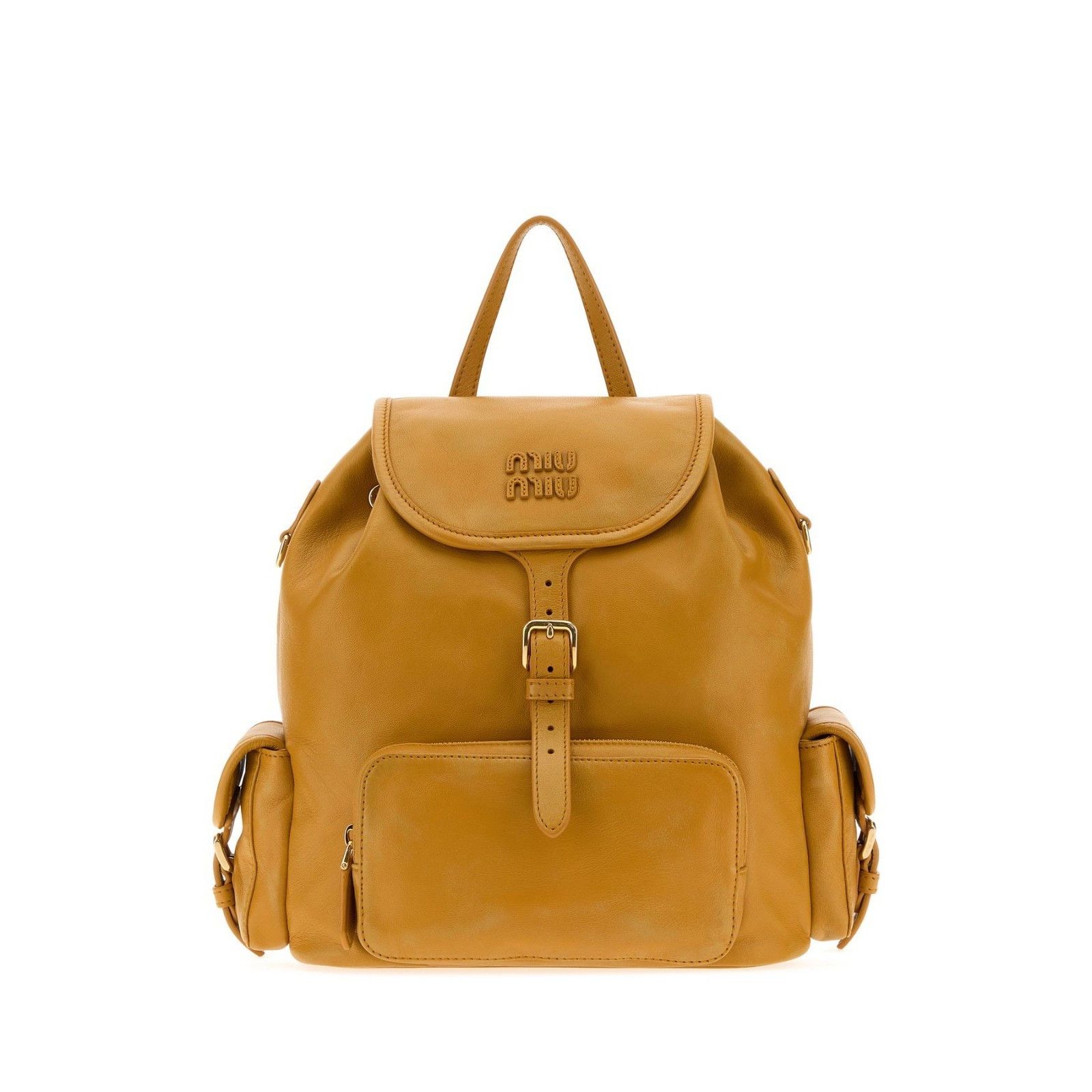 Miu Miu MIU MIU Whiskey Leather Backpack New & Authentic Size ONE SIZE - 1 Thumbnail