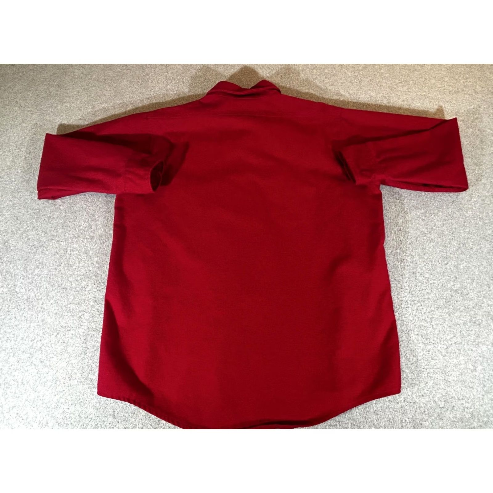 Vintage VINTAGE Flannel Shirt Mens XL Red American Edition Heavyweight 90s USA Shirt Mens XL Red Cotton Flannel Button-Up with Pockets Size US XL / EU 56 / 4 - 8 Thumbnail