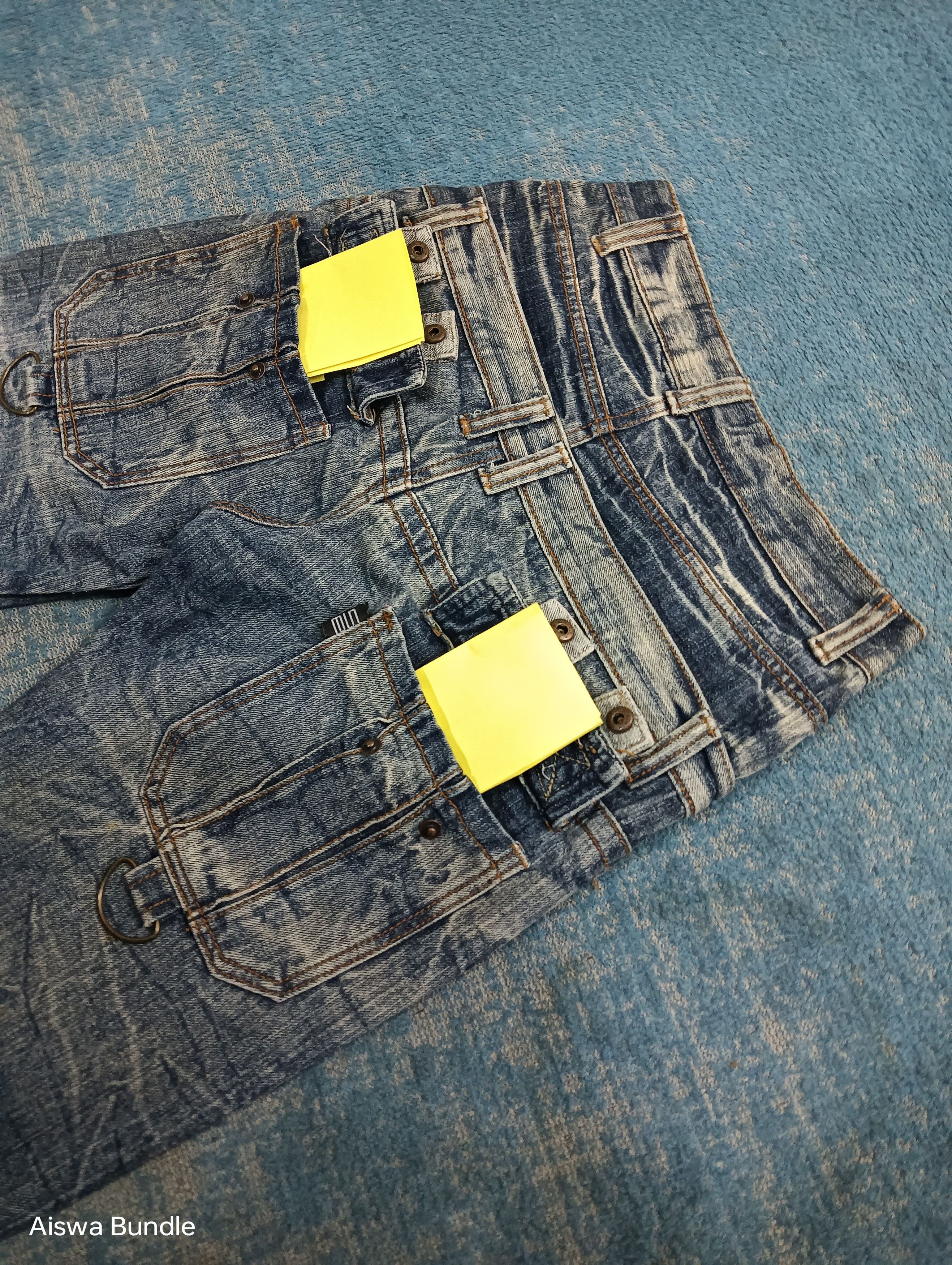 Japanese Brand URBAN JEANS ASTON COLLECTION DISTRESSED DOUBLE WAIST Size US 29 - 8 Thumbnail