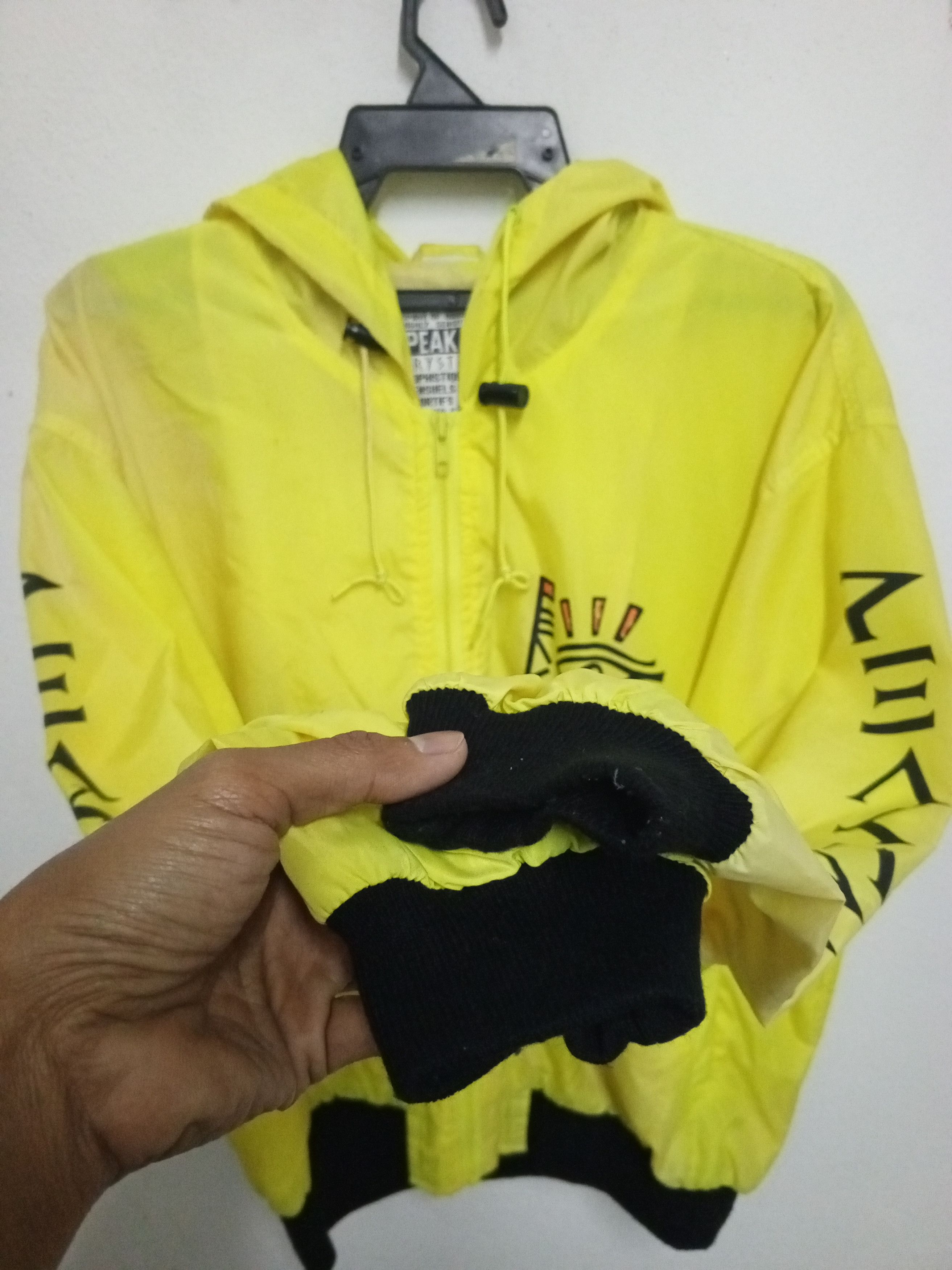Japanese Brand YELLOW - NYLON PEAKABOO JACKET ZIPPER Size US XL / EU 56 / 4 - 7 Thumbnail