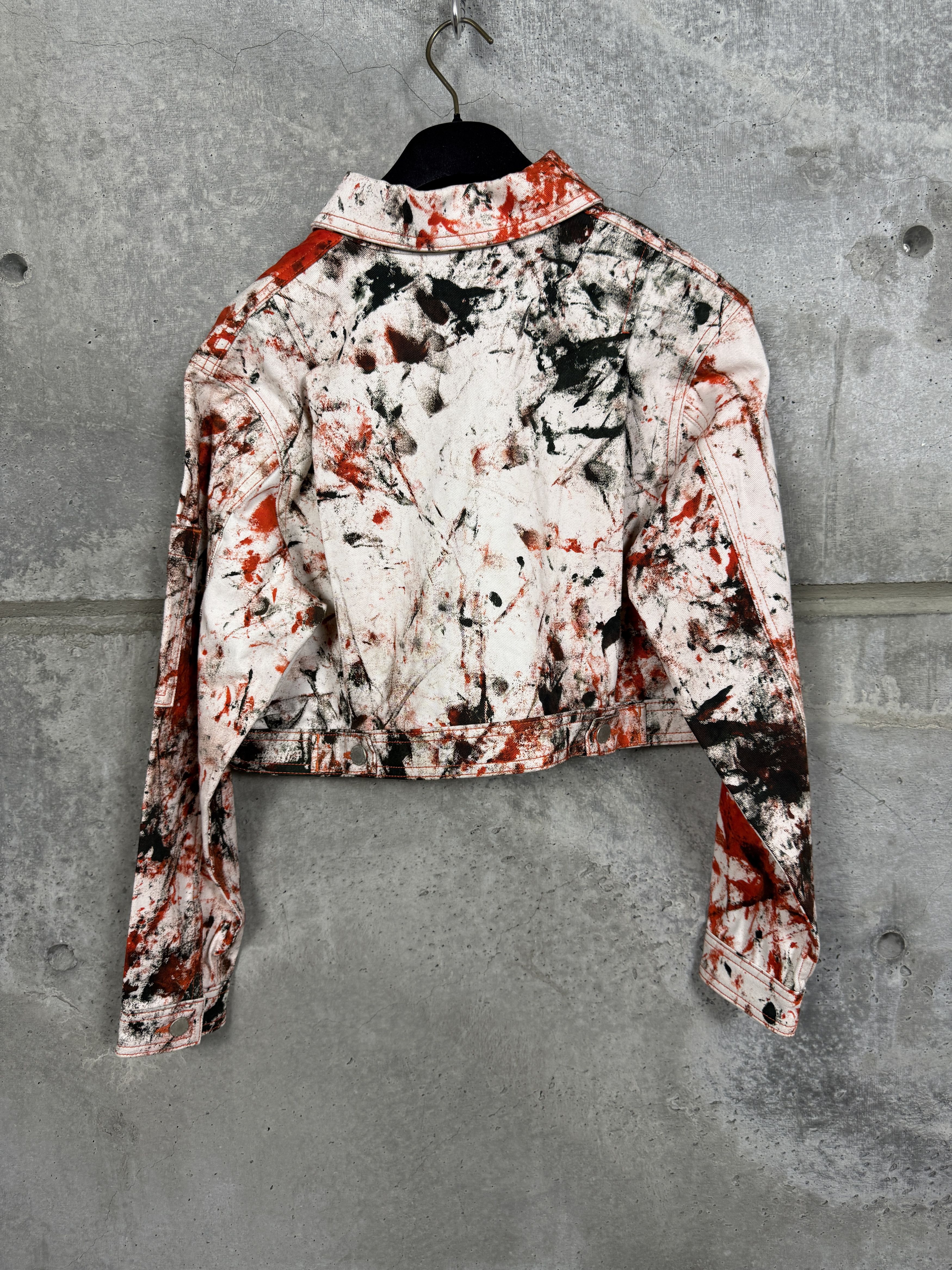 Sterling Ruby $1295 S.R. Studio Hand-Dyed Soto Cropped Jean Jacket Size S / US 4 / IT 40 - 5 Thumbnail