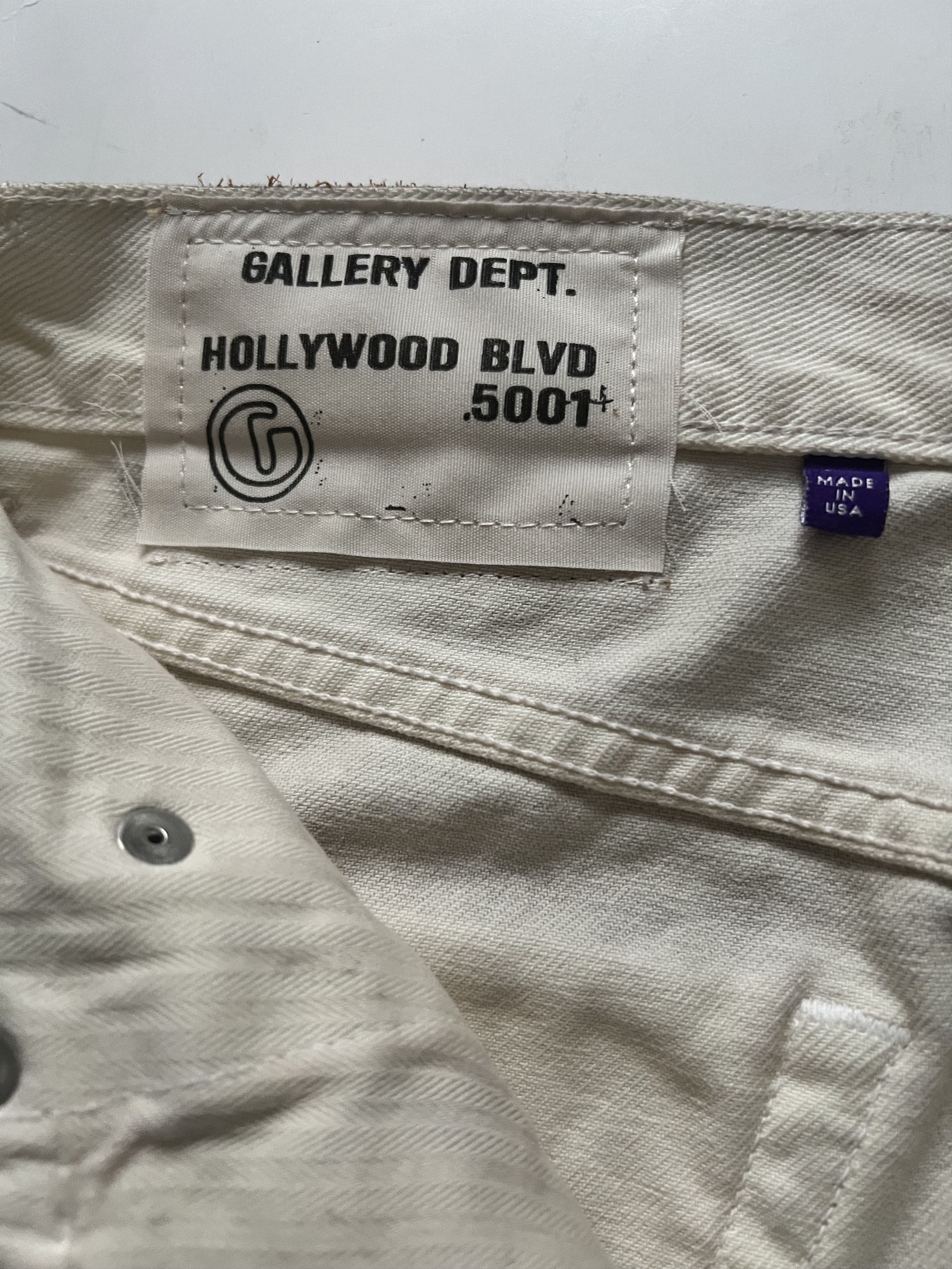 Gallery Dept. Hollywood BLV 5001 Paint-Splattered Distressed Jeans Size US 32 / EU 48 - 19 Thumbnail