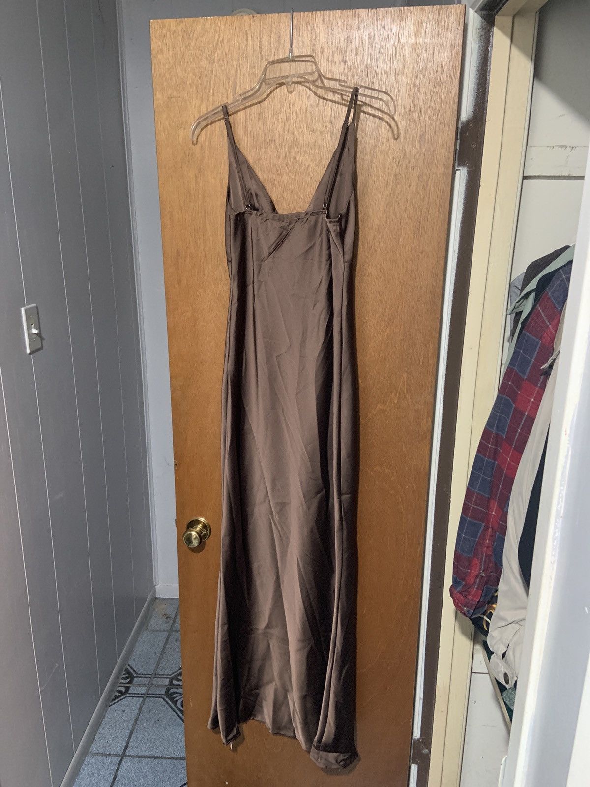 Shein Womens - Sheinbae Maxi Dress - Metallic Brown - Size Small Size S / US 4 / IT 40 - 2 Thumbnail