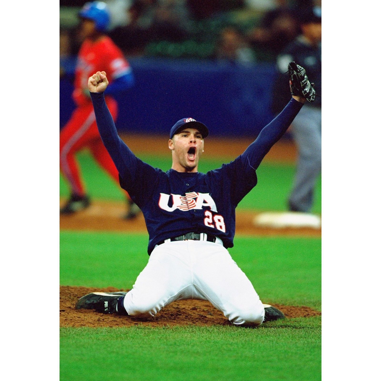 Russell Athletic Team USA Baseball Jersey Russell Athletic Olympics Sz 44 (L) Size US L / EU 52-54 / 3 - 8 Thumbnail