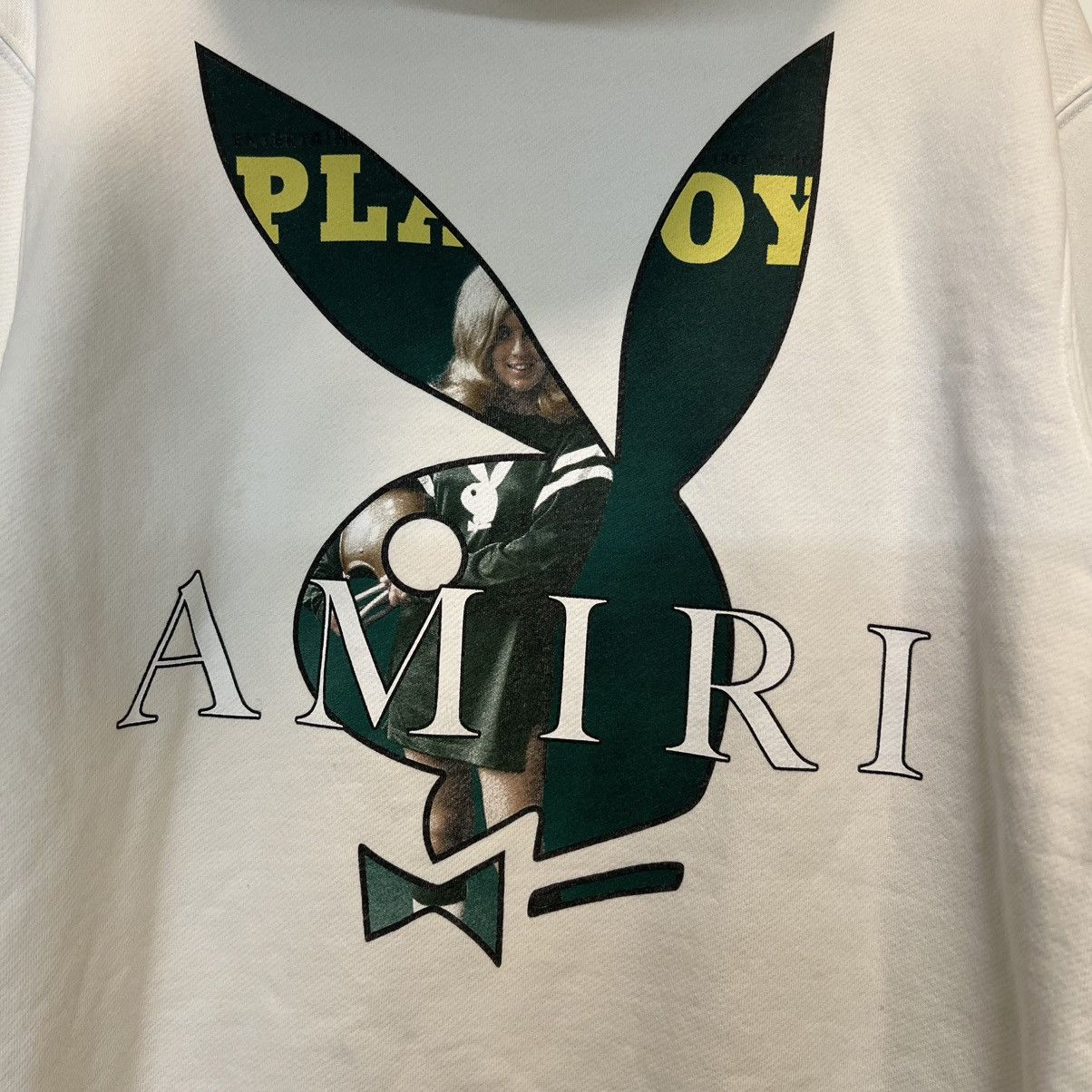 Amiri Amiri Playboy Logo Hoodie White Green Size US M / EU 48-50 / 2 - 3 Thumbnail