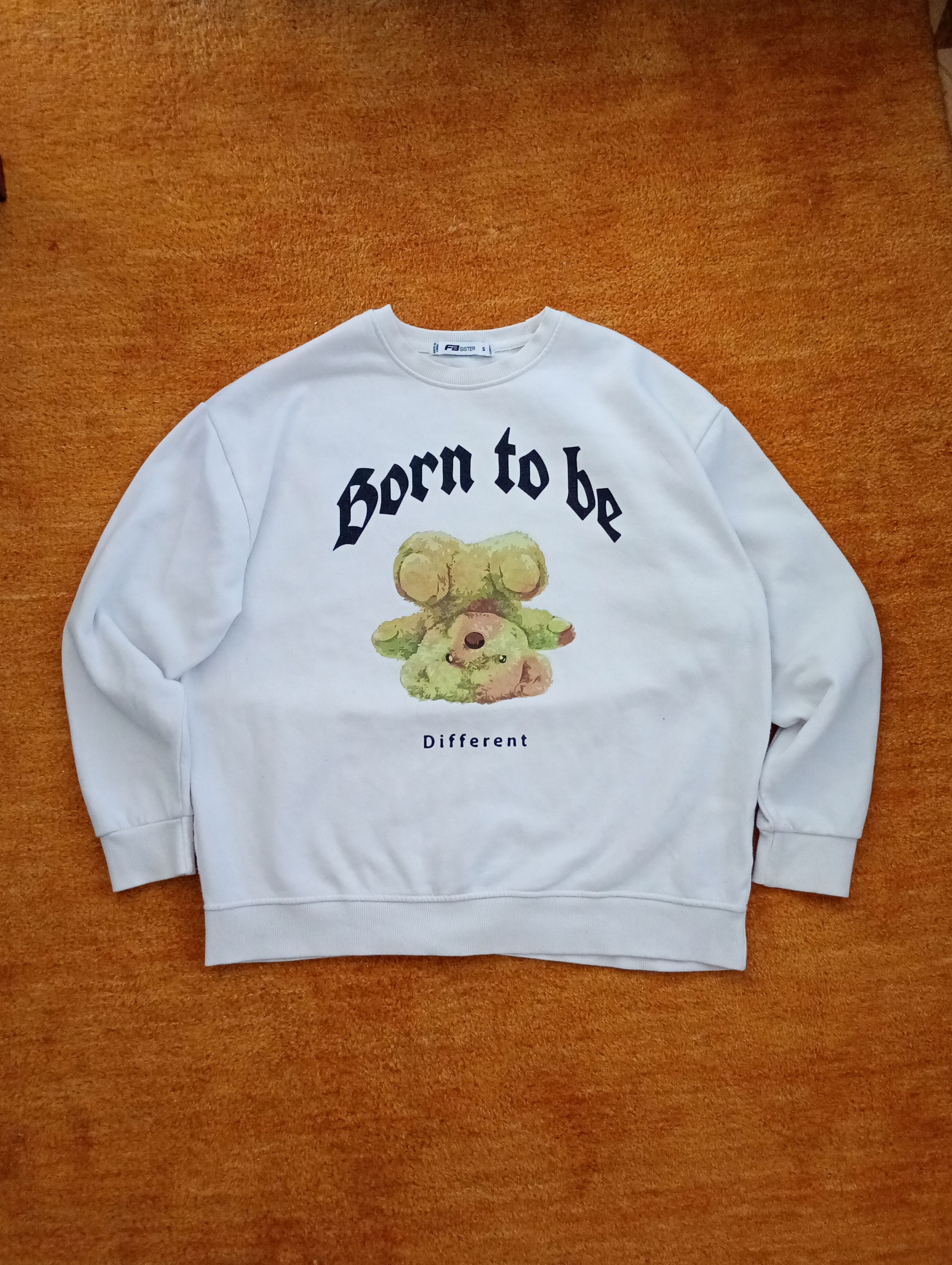 Other Born to be Different Sweatshirt (White, Graphic Print) Size L / US 10 / IT 46 - 1 Thumbnail