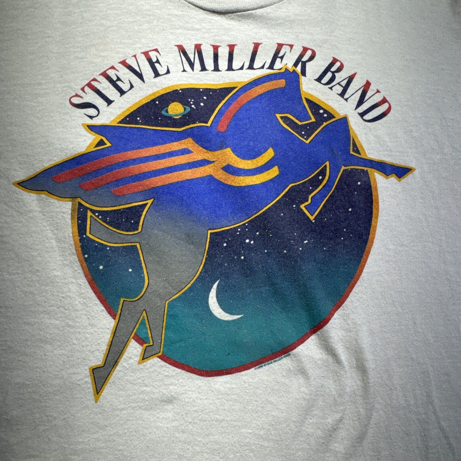 Other Rare Vintage XL Steve Miller Band Tour Pegasus T Shirt 90s Size US XL / EU 56 / 4 - 8 Thumbnail