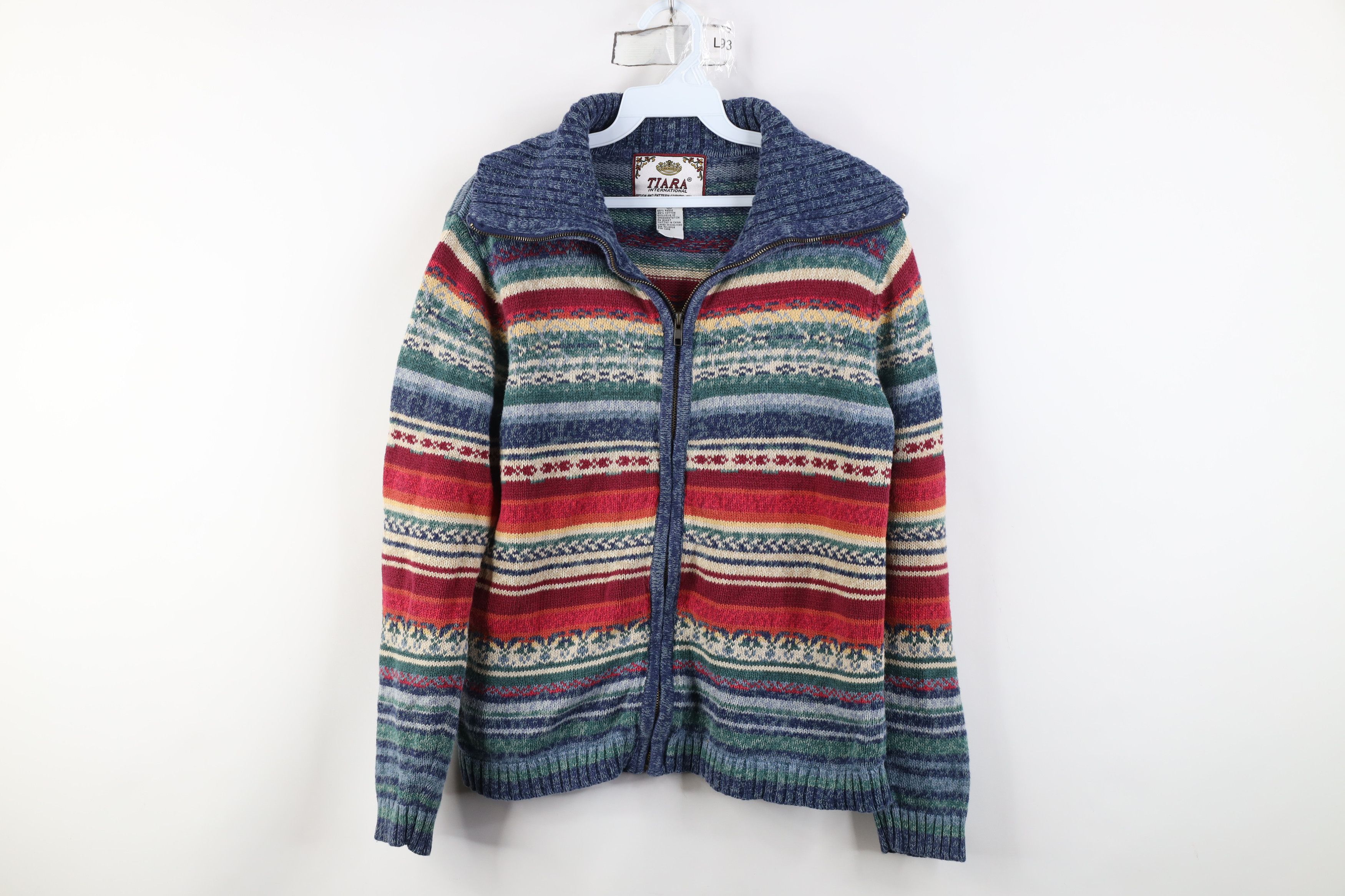 Vintage Vintage Y2K Streetwear Babydoll Knit Zip Cardigan Sweater Size S / US 4 / IT 40 - 1 Thumbnail