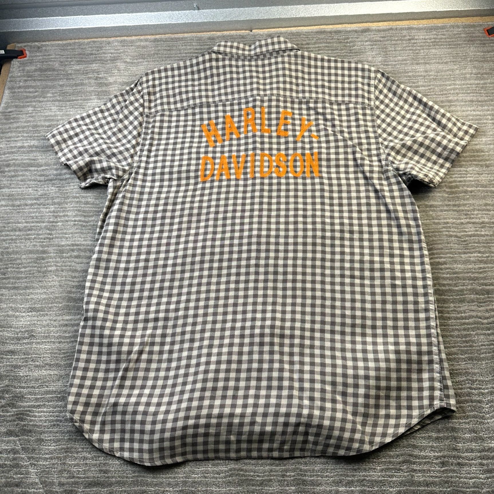 Harley Davidson Harley-Davidson Shirt Mens XL Gray Performance Biker Chainstitch Retro Size US XL / EU 56 / 4 - 2 Thumbnail