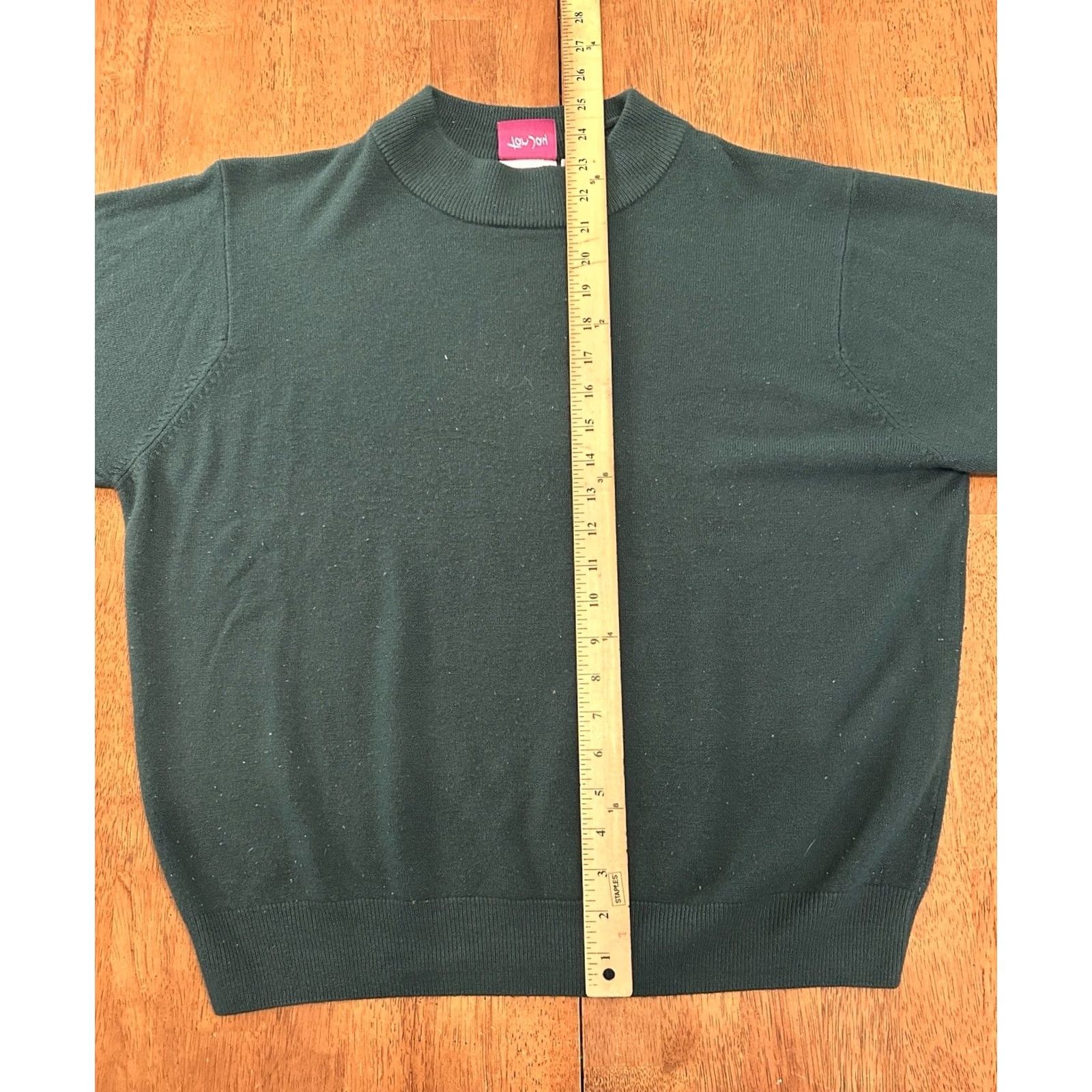 Vintage VINTAGE Tan Jay Sweater 2XL Mock Neck Acrylic 90s Green Womens Size XXL / US 16-18 / IT 52-54 - 6 Thumbnail