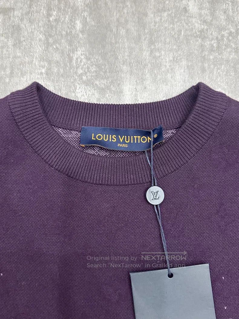 Louis Vuitton Louis Vuitton Purple round-necked short-sleeved sweater Size US M / EU 48-50 / 2 - 3 Thumbnail