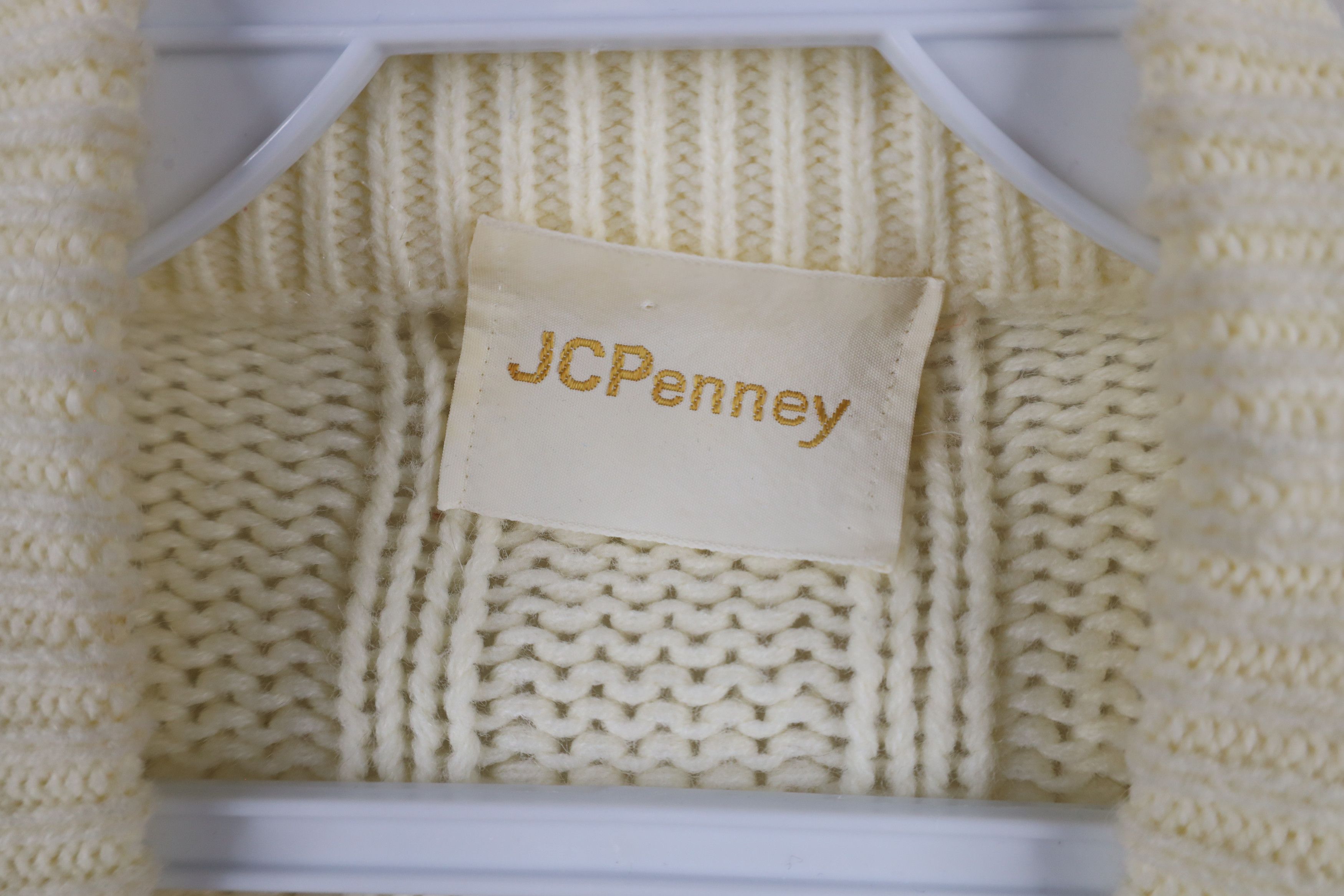Vintage Vintage 70s Streetwear Cable Knit Fisherman Sweater Cream Size US L / EU 52-54 / 3 - 5 Thumbnail