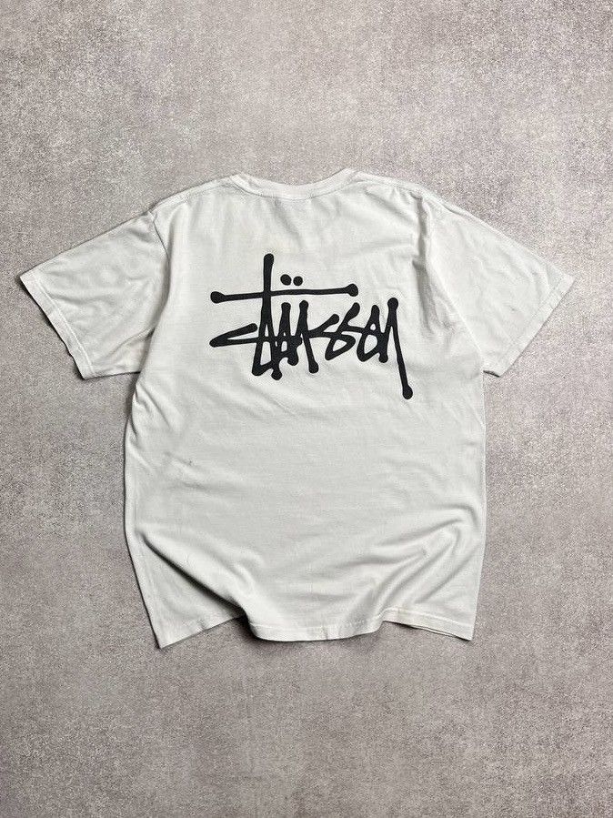 Vintage Stussy Big Logo Boxy T-shirt M