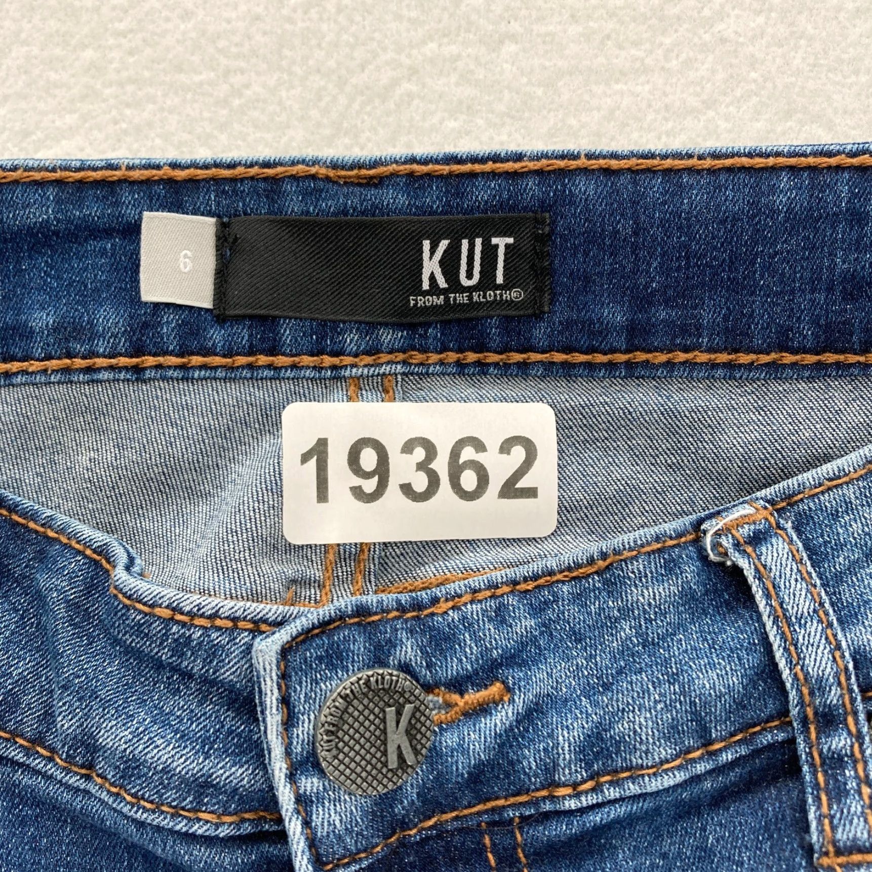 Vintage KUT from the Kloth Jeans Donna Donna 6 Ankle Skinny Blue Stretch Denim Pants Women Slim Jeans Size 28" / US 6 / IT 42 - 5 Thumbnail