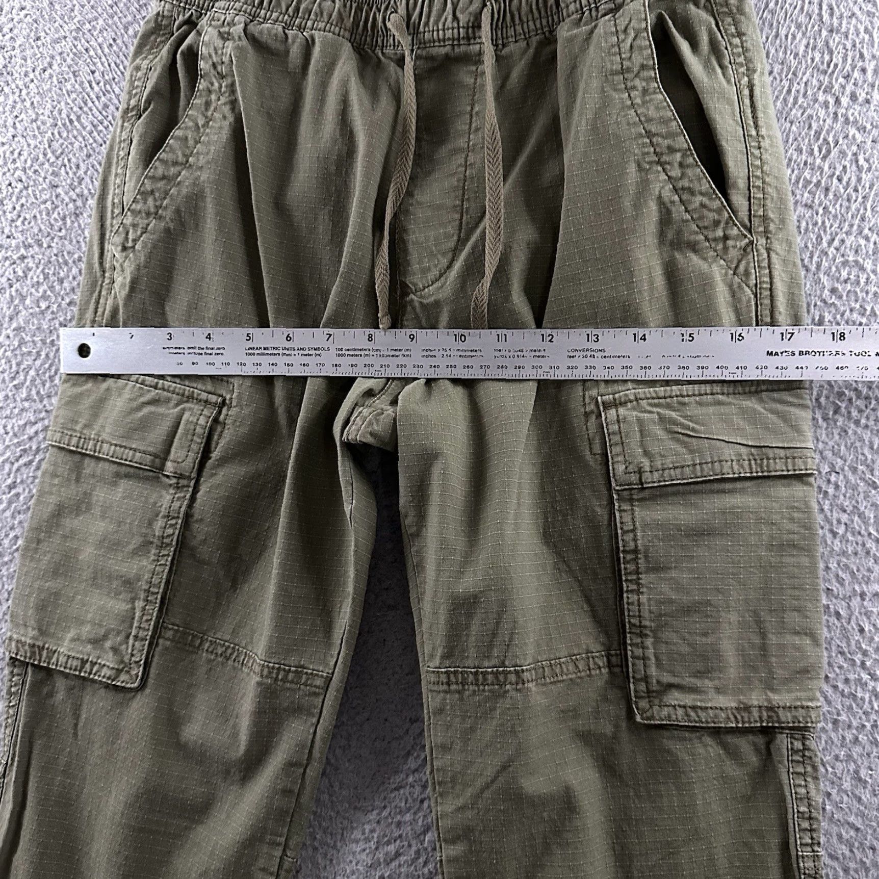 Gap Gap Mens Pants Green Size XS Utility Ripstop Pant Tapered Stretch Cotton Blend Size US 27 - 7 Thumbnail