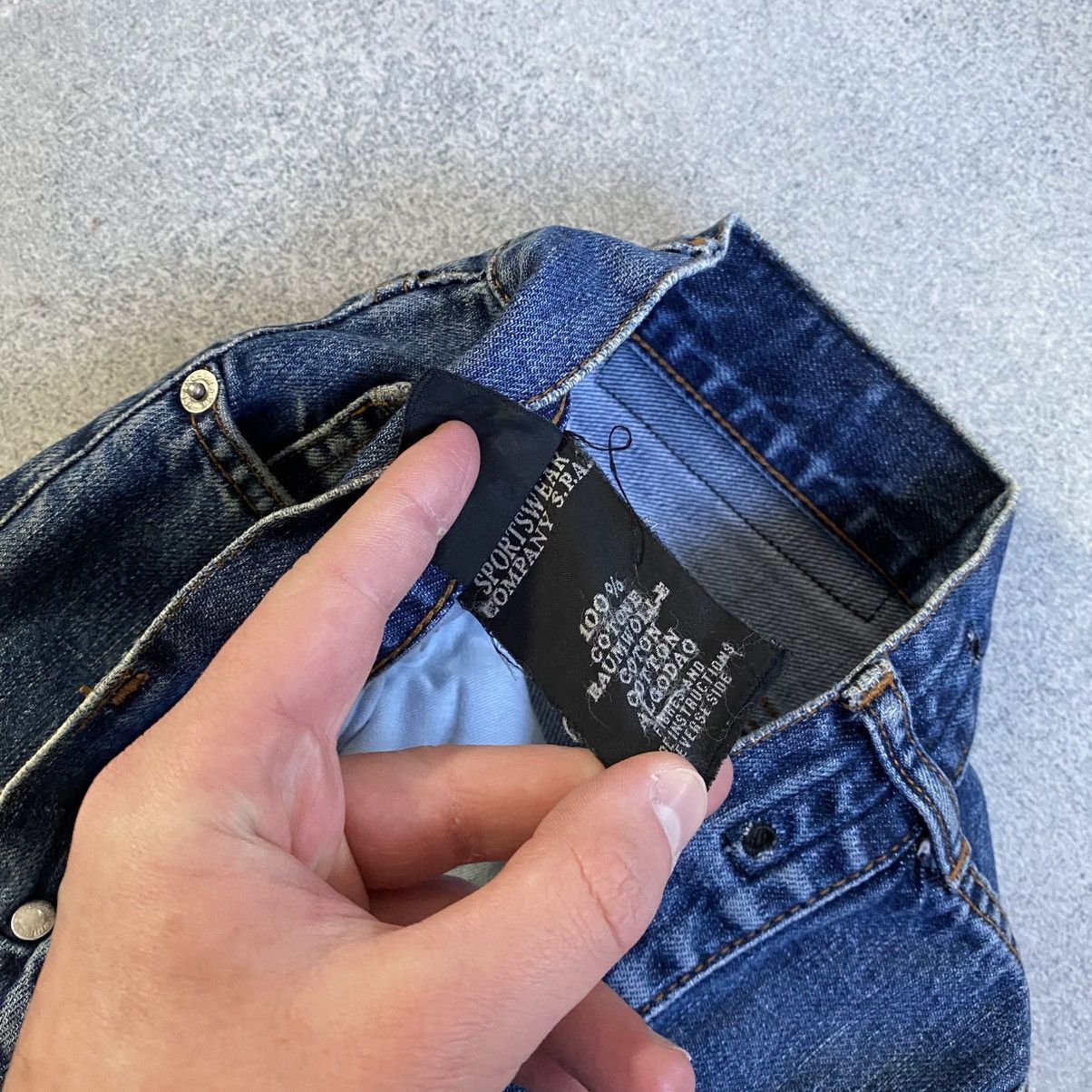 Stone Island Vintage STONE ISLAND Jeans Denim Size US 33 - 16 Thumbnail