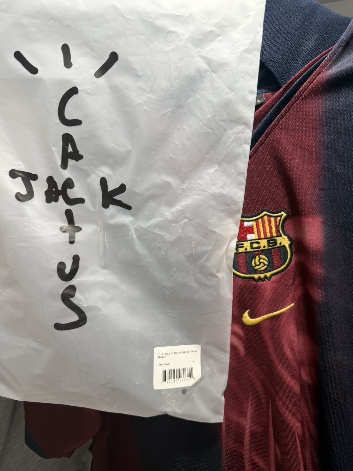 Travis Scott Barcelona Travis Scott Jersey Size US L / EU 52-54 / 3 - 4 Thumbnail