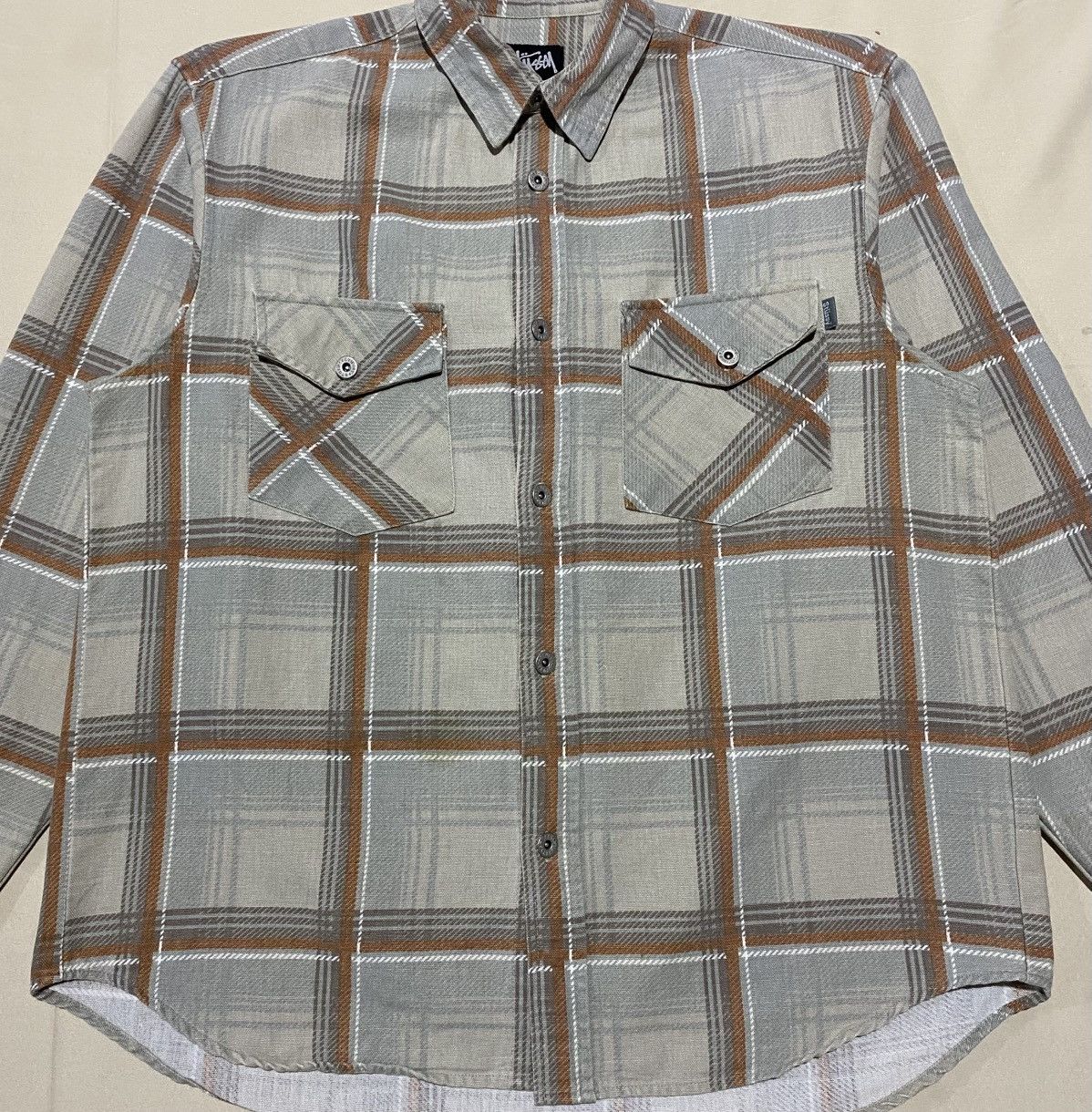 Stussy Vintage Stussy Flannel Shirt Snap Button Ups Size US M / EU 48-50 / 2 - 2 Thumbnail