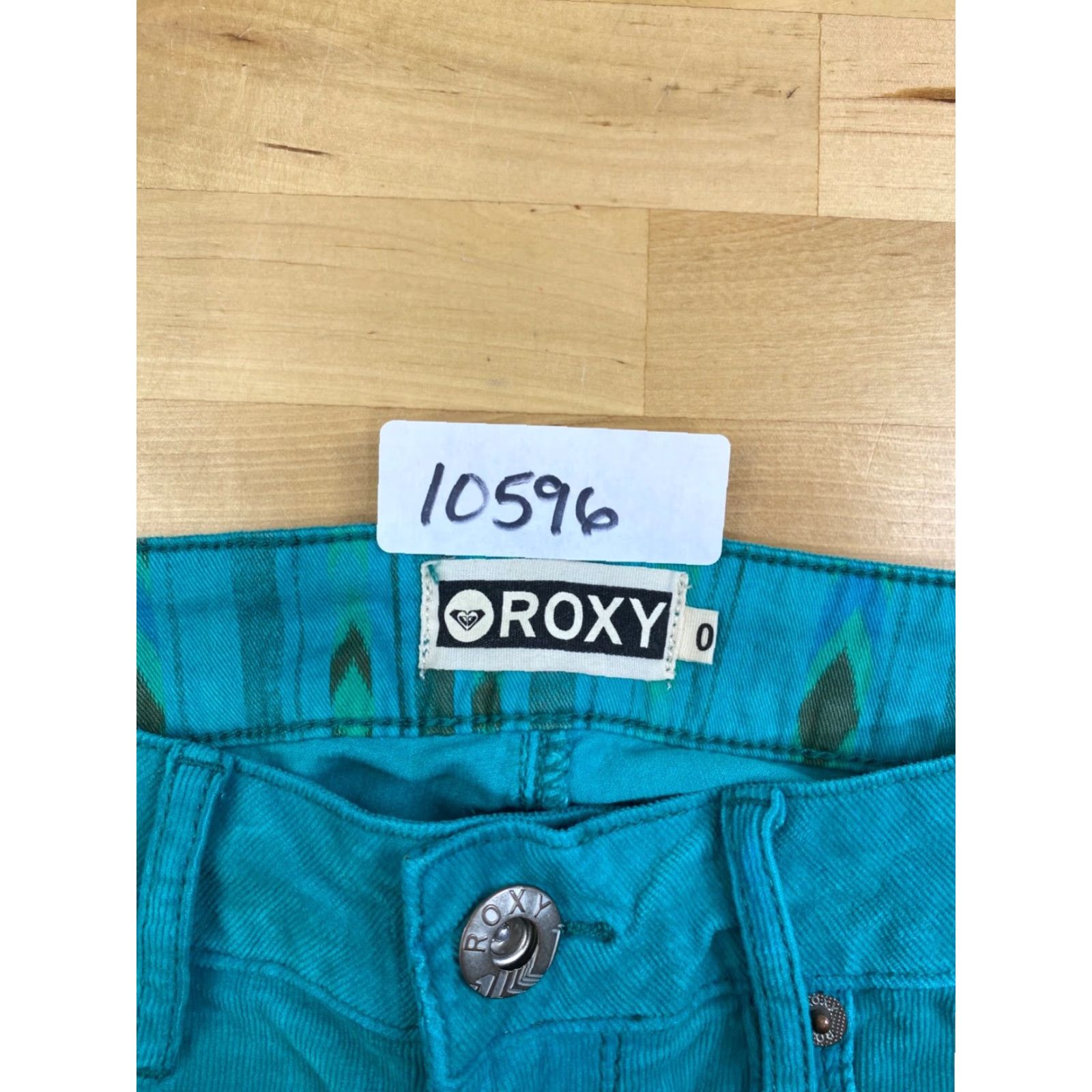 Vintage Roxy Jeans Womens 0 Skinny Green Casual Inseam 29" 10596 Jeans Size 25" / US 0 / IT 36 - 4 Thumbnail