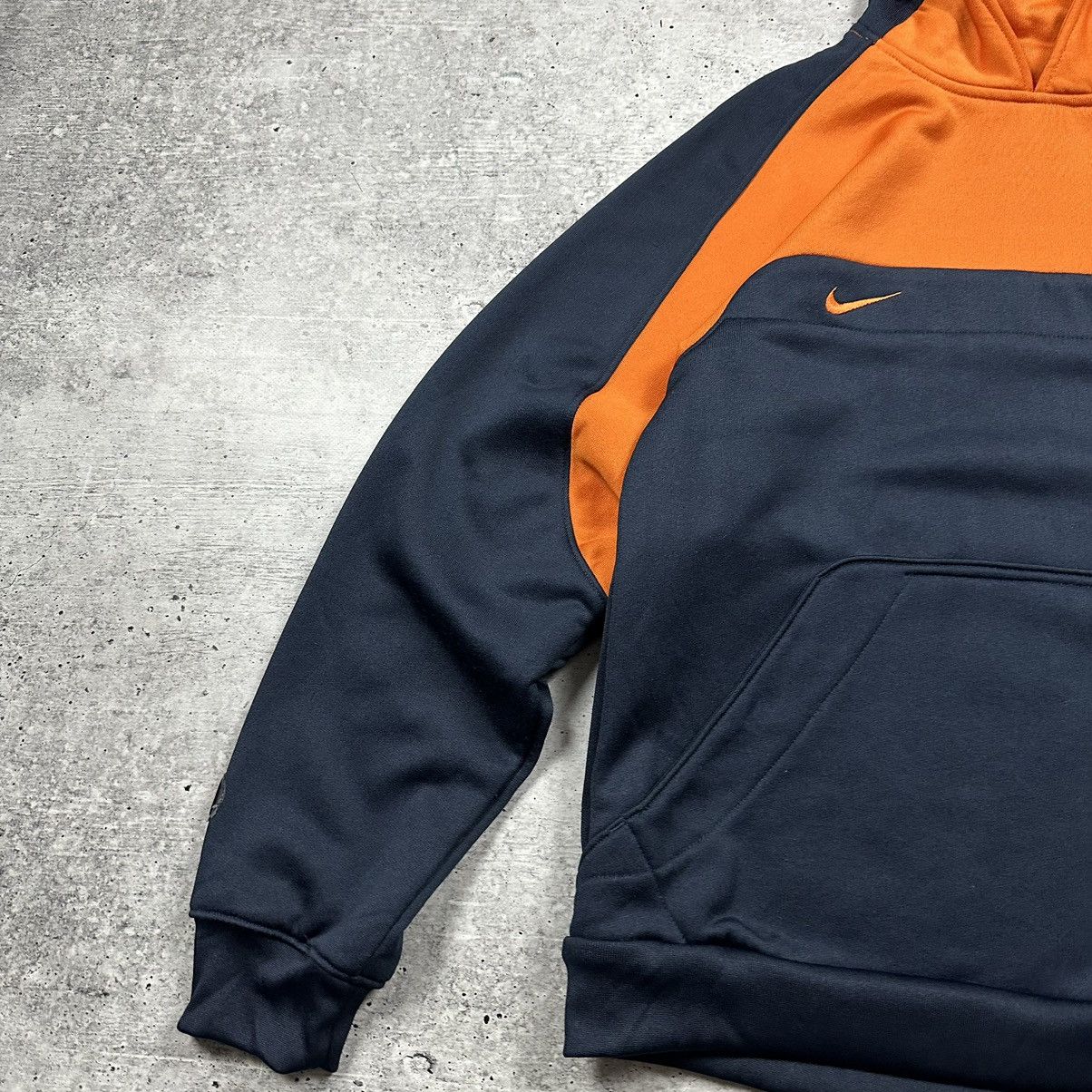 Nike Vintage Nike Hoodie Swoosh Logo Orange Navy Men’s Size S Size US S / EU 44-46 / 1 - 4 Thumbnail