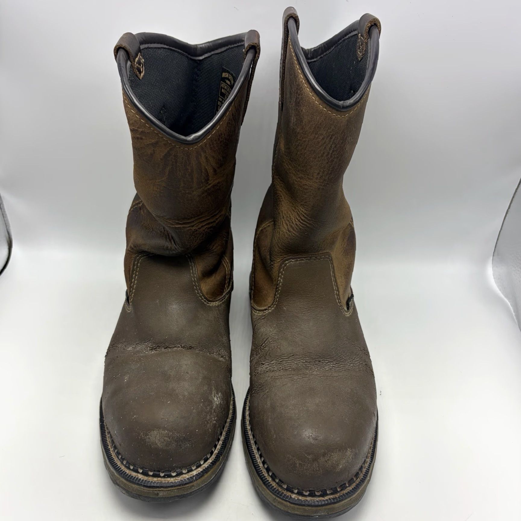 Vintage Irish Setter Boots Mens 11 Brown Leather Pull On Safety Toe 83952 Read Size US 11 / EU 44 - 4 Thumbnail