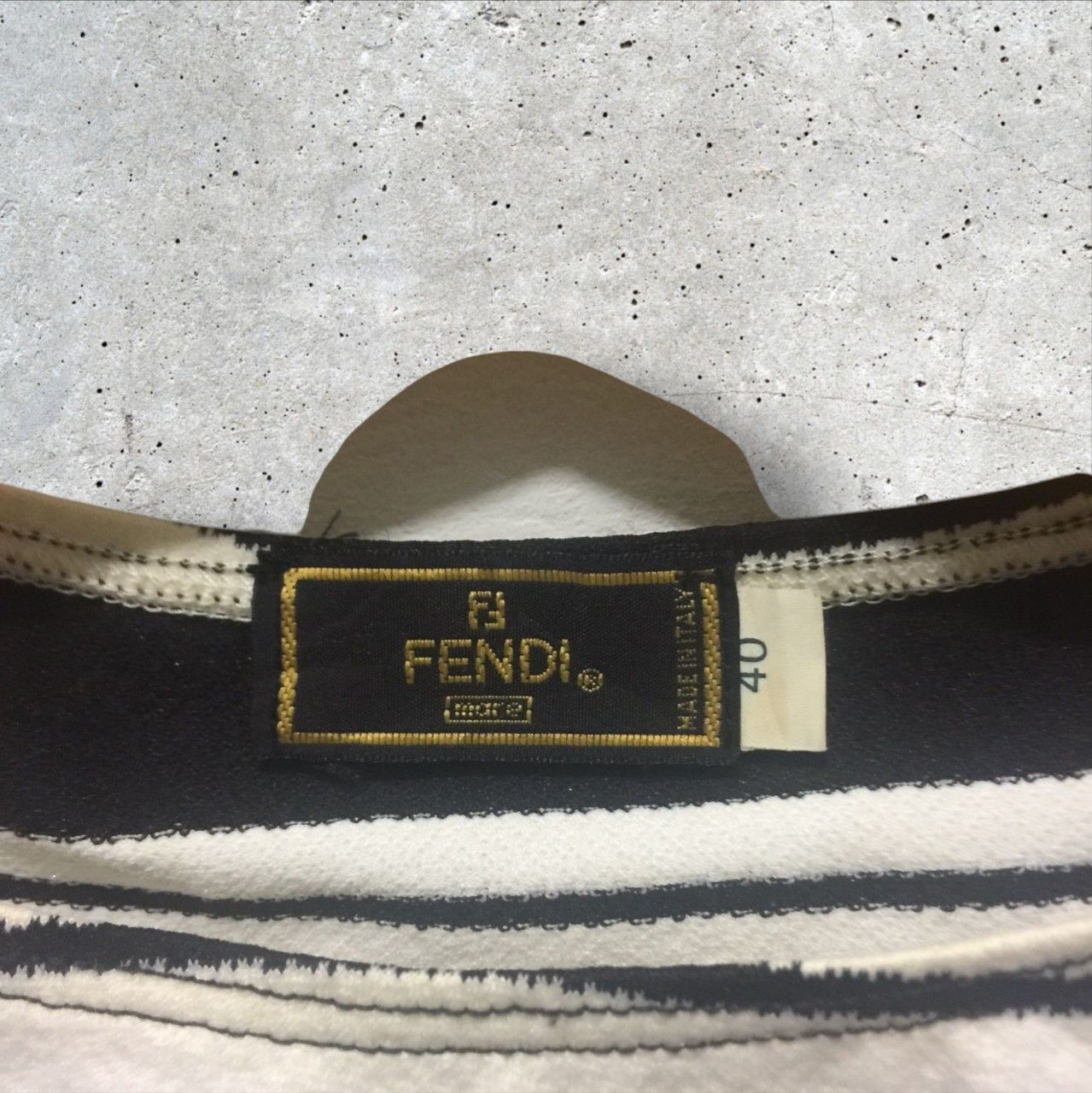 Fendi × Vintage Vintage 90s Fendi FF Logo Stripes Tank Tops Size M / US 6-8 / IT 42-44 - 6 Thumbnail