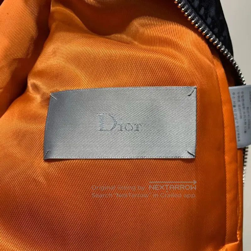 Dior Dior Navy Silk Bomber Jacket with Floral Embroidery . Size US M / EU 48-50 / 2 - 2 Thumbnail