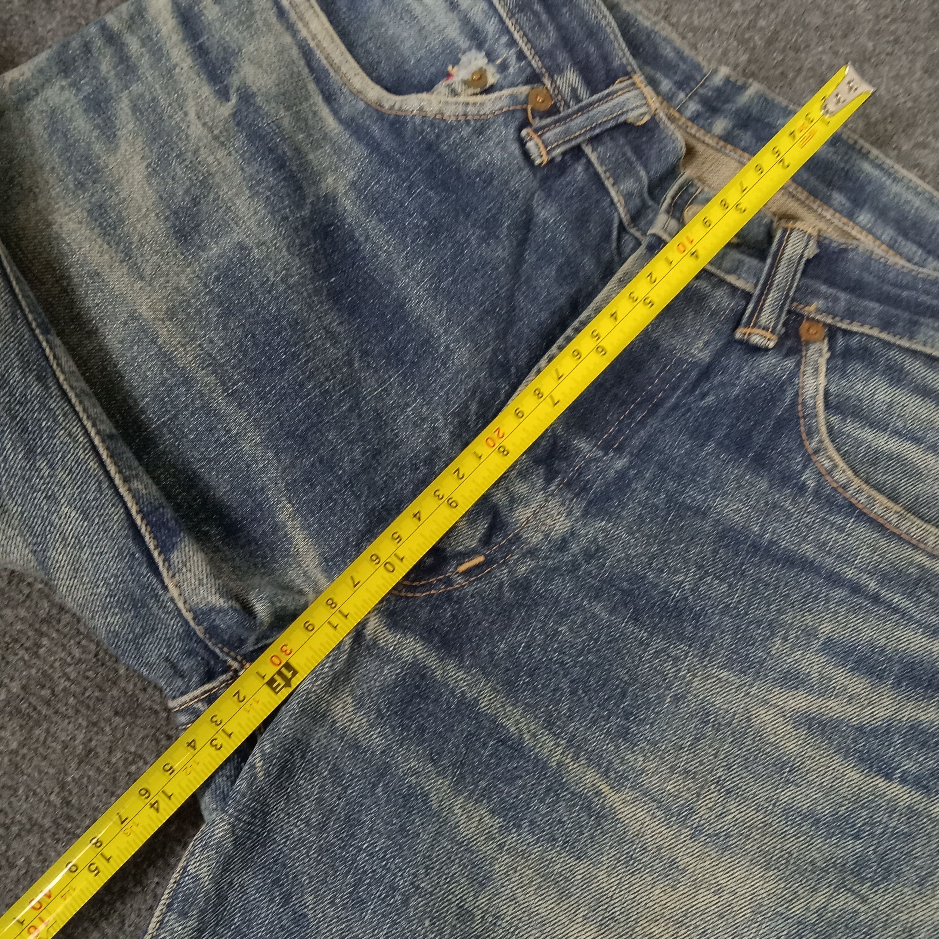 Japanese Brand × Vintage We Never Change Selvedge Fading Style Denim Jeans Size US 28 / EU 44 - 9 Thumbnail