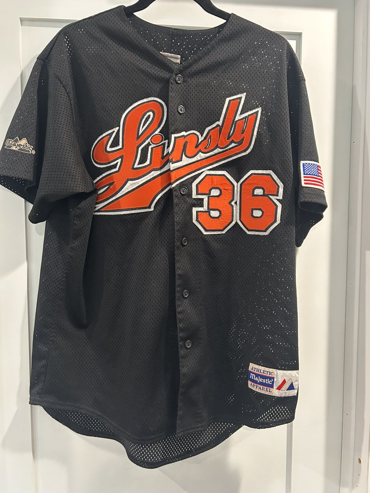 Majestic Y2K Majestic Jersey ‘Linsly’ Size US XL / EU 56 / 4 - 1 Thumbnail