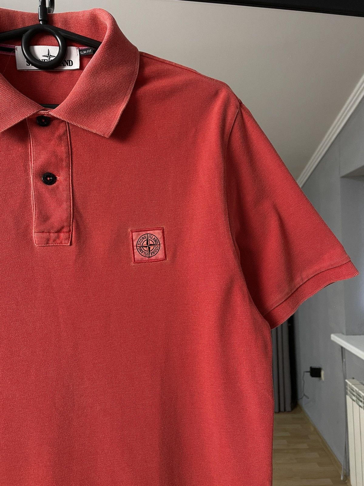 Designer Stone Island Polo T-shirt Patch Program Box Logo Tee 00s Size US L / EU 52-54 / 3 - 4 Thumbnail