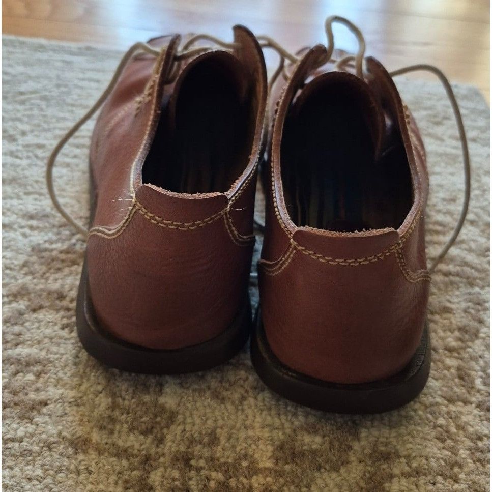 Johnston & Murphy Johnston & Murphy Mens VTG Pebbled Leather Split Toe Oxford Size US 9 / EU 42 - 6 Thumbnail