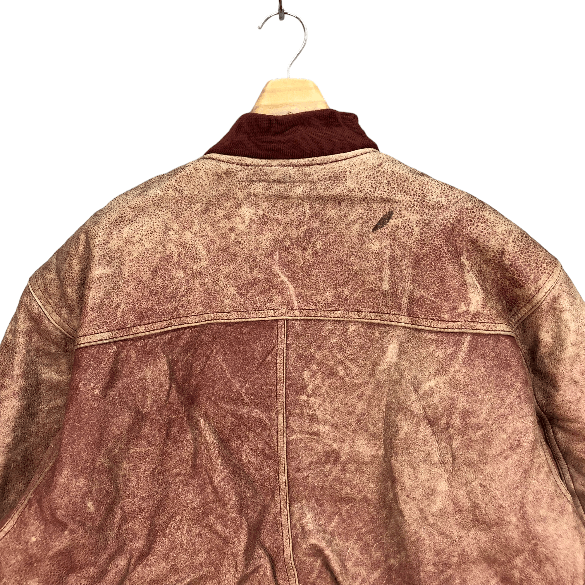 Vintage HIGHLAND ANDY & KAREN RED SKIN LEATHER JACKET #5100-33 Size US L / EU 52-54 / 3 - 11 Thumbnail