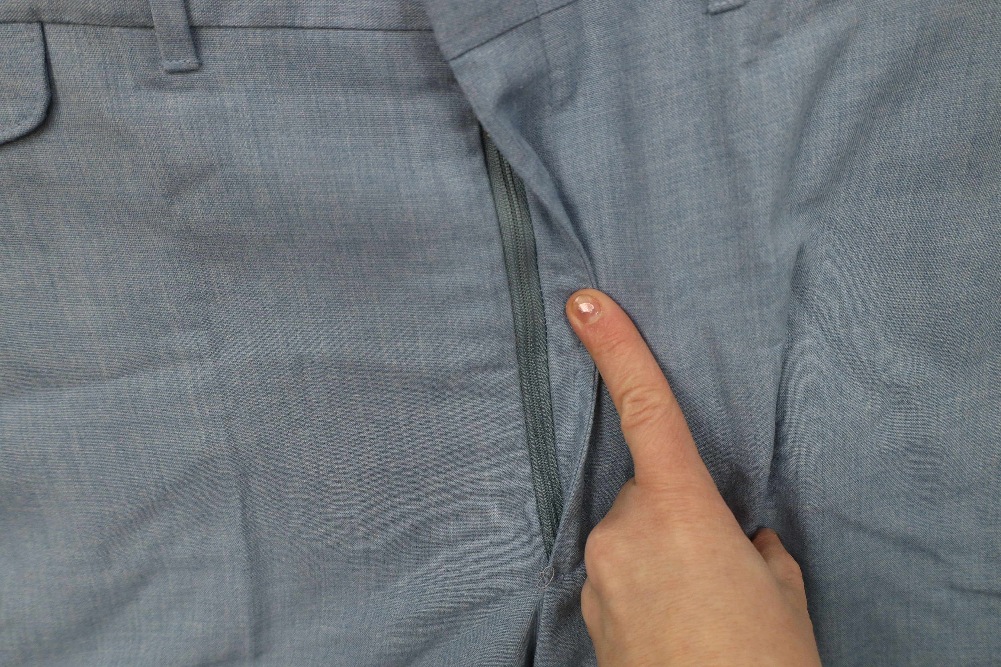 Vintage Vintage 70s Blend Chambray Wide Leg Chino Pants USA Size US 34 / EU 50 - 6 Thumbnail