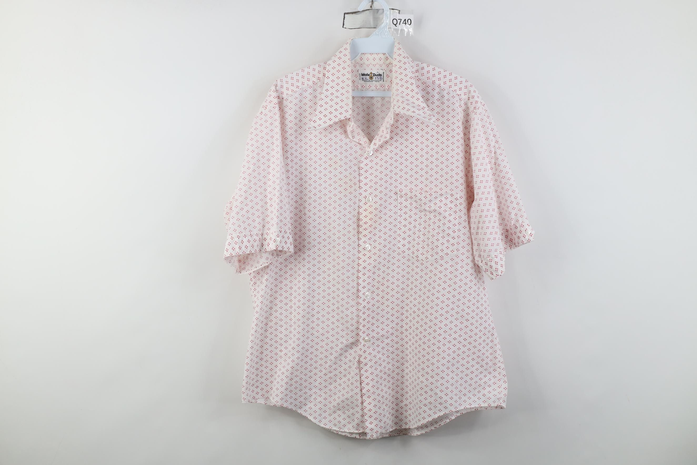 Vintage Vintage 70s Streetwear Collar Short Sleeve Button Shirt Size US L / EU 52-54 / 3 - 1 Thumbnail