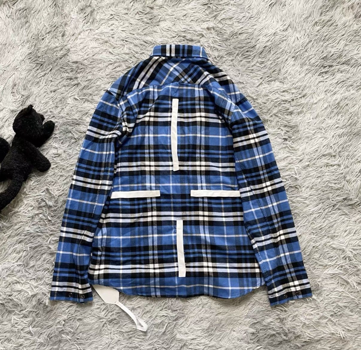 Craig Green Craig Green Blue Plaid Flannel Shirt J29 Size US XS / EU 42 / 0 - 2 Thumbnail