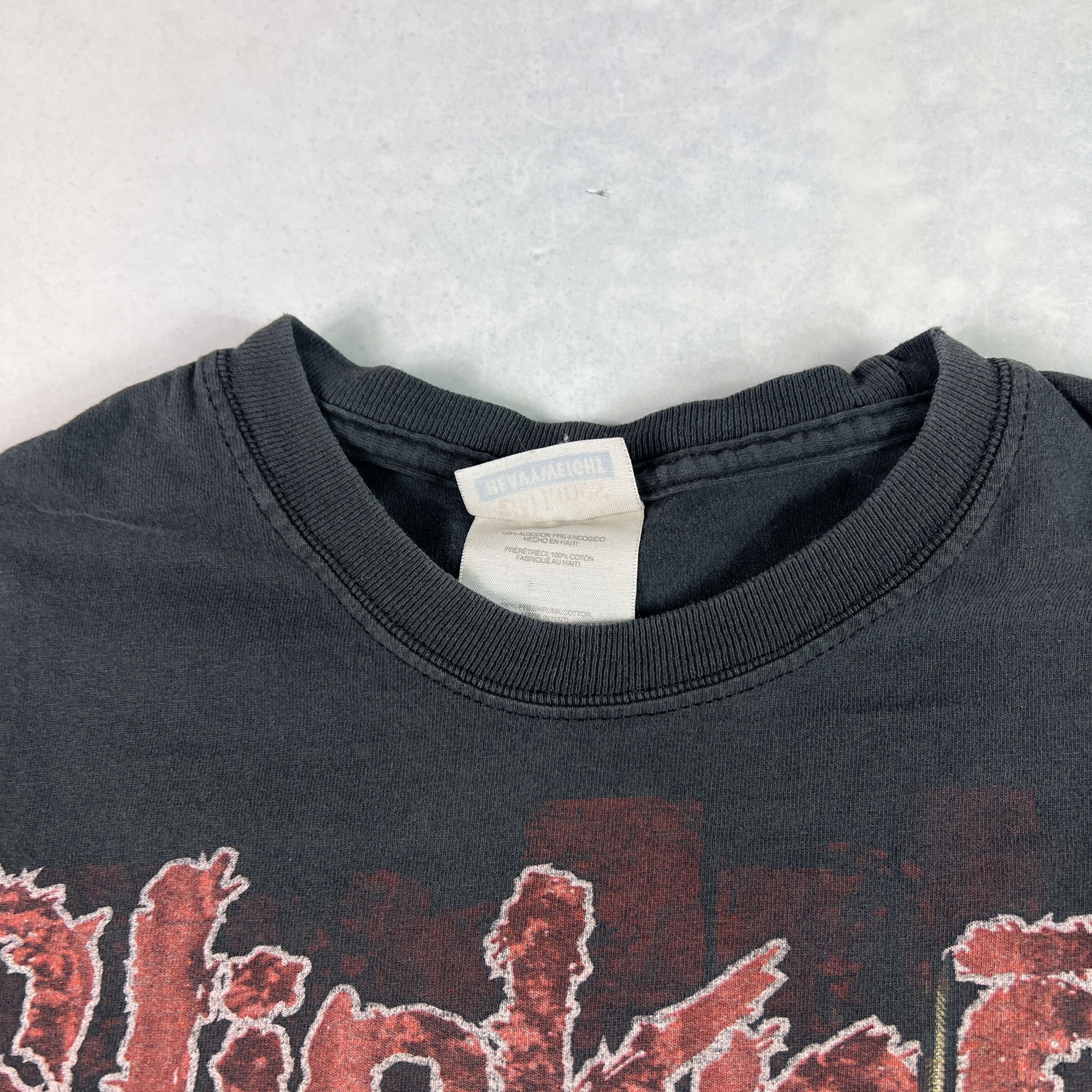 Hanes VTG 90s Slipknot Shave Mask Shirt Thrashed Metal Tee Tag M Size US M / EU 48-50 / 2 - 10 Thumbnail