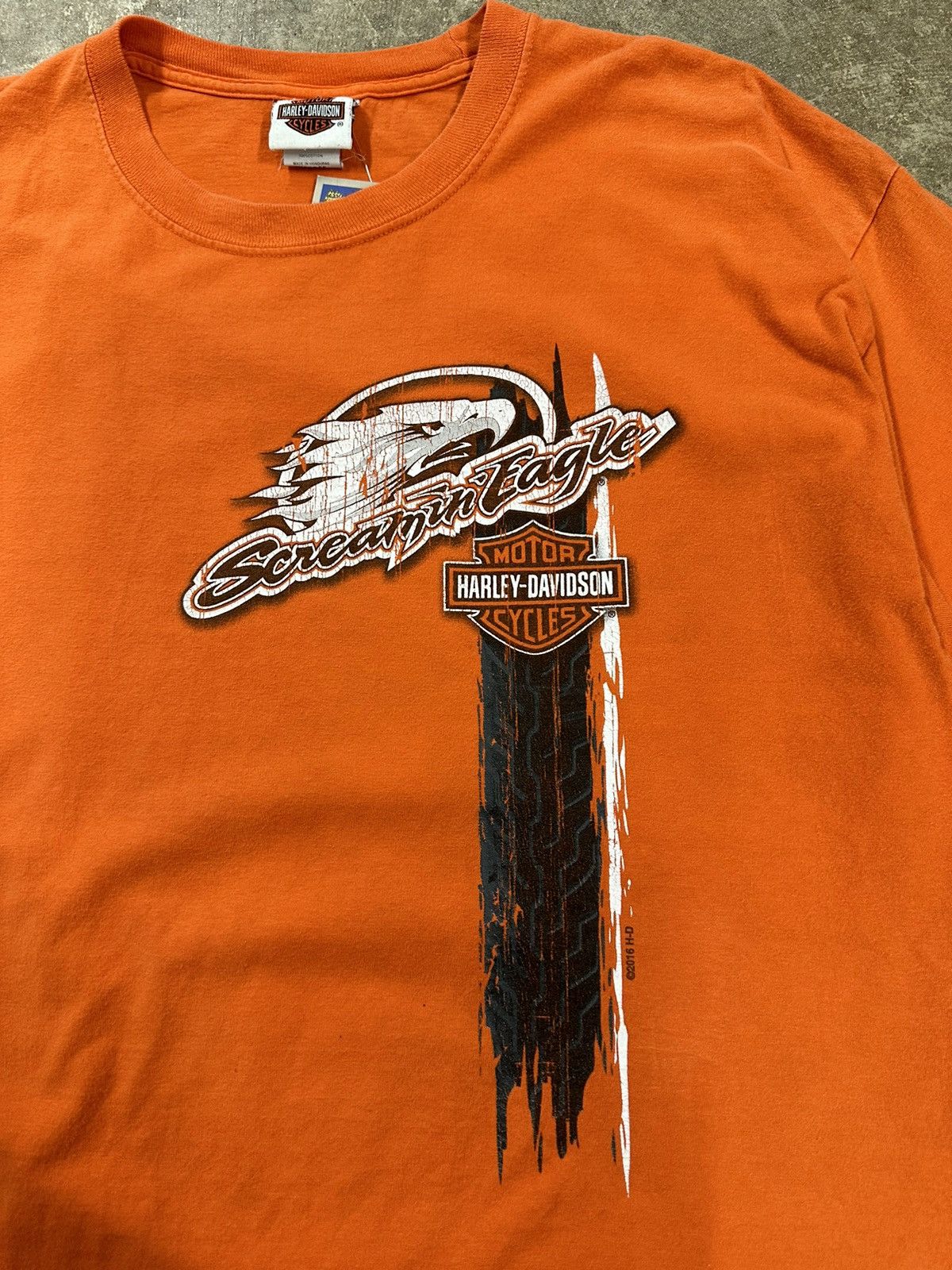 Harley Davidson Crazy Y2K Harley Davidson Screamin Eagle Biker T-Shirt Size US XL / EU 56 / 4 - 5 Thumbnail