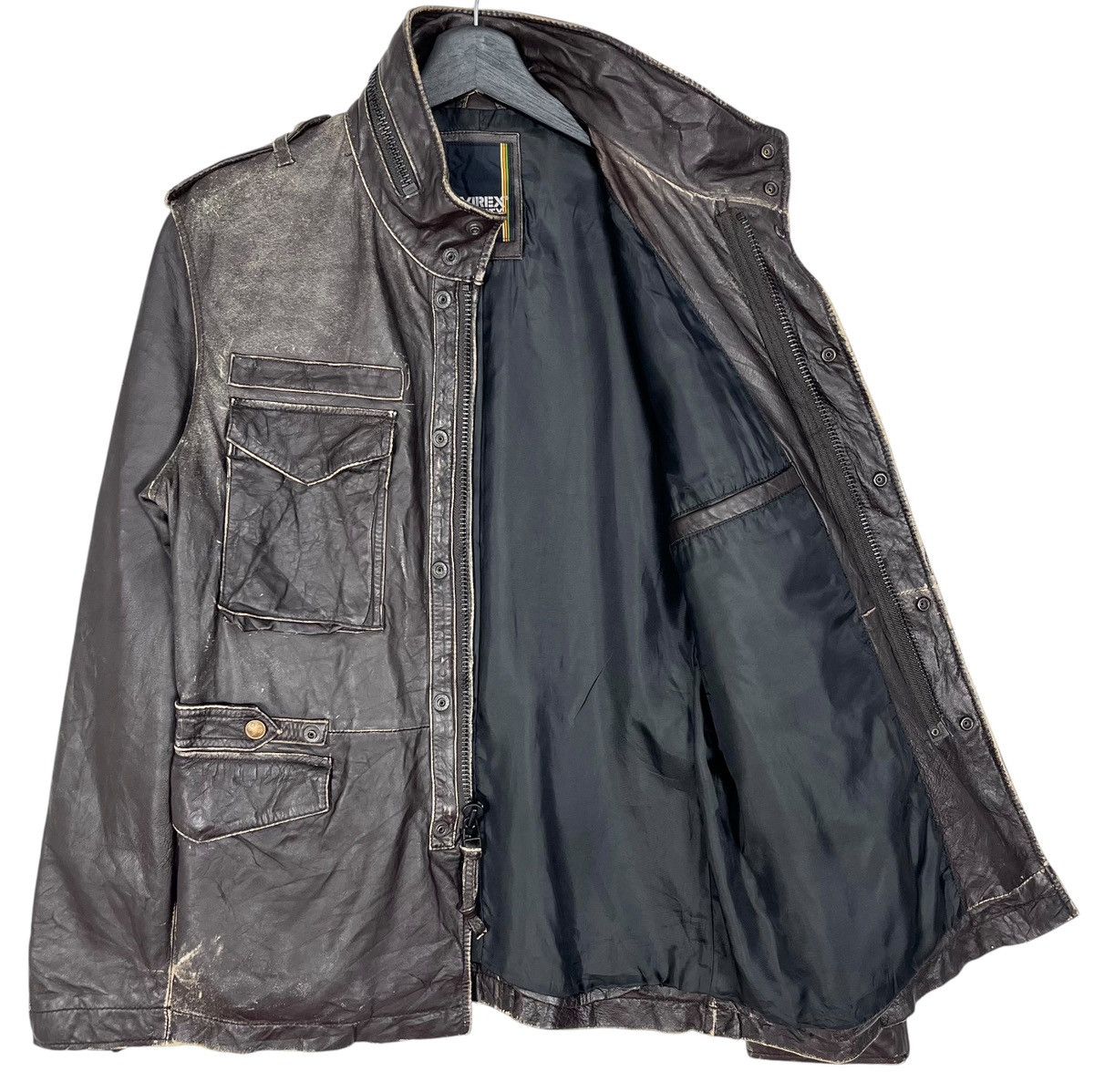 Avirex Avirex Varsity Leather Jacket Size M / US 6-8 / IT 42-44 - 5 Thumbnail