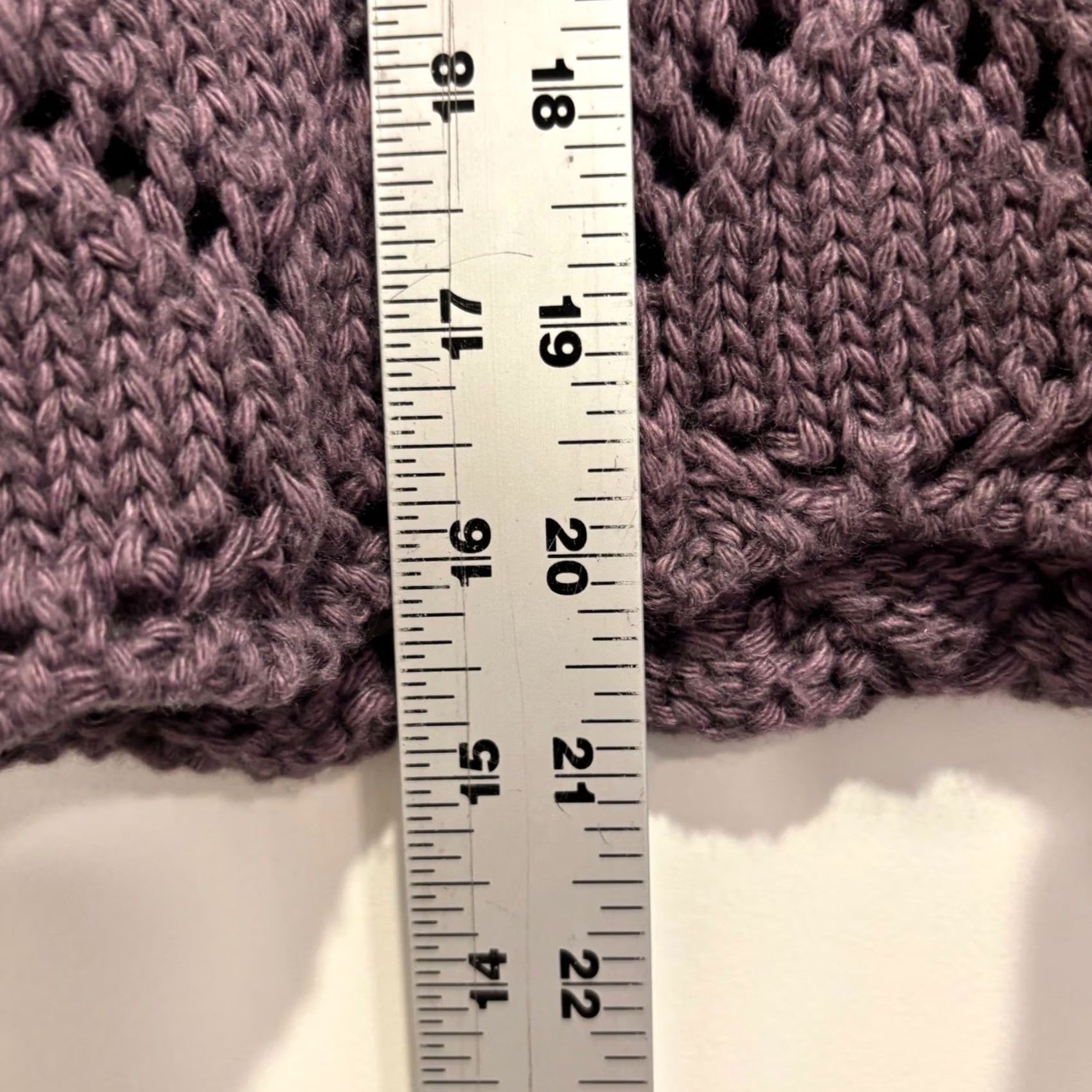 CO Hekla & Co. Italy Purple Wool Blend Bobble Pointelle Knit Cardigan Sweater Medium Size M / US 6-8 / IT 42-44 - 7 Thumbnail