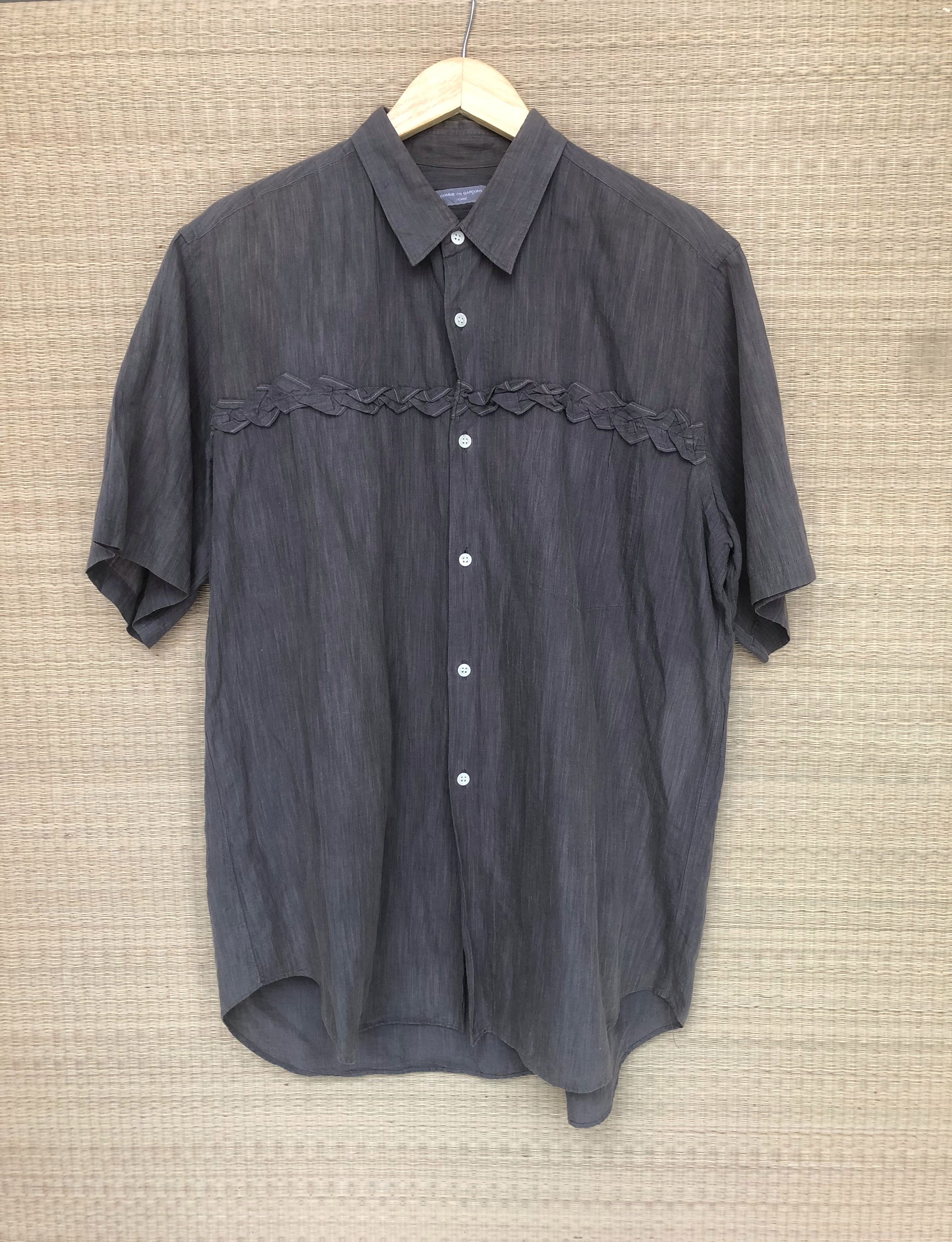 gray linen shirt
