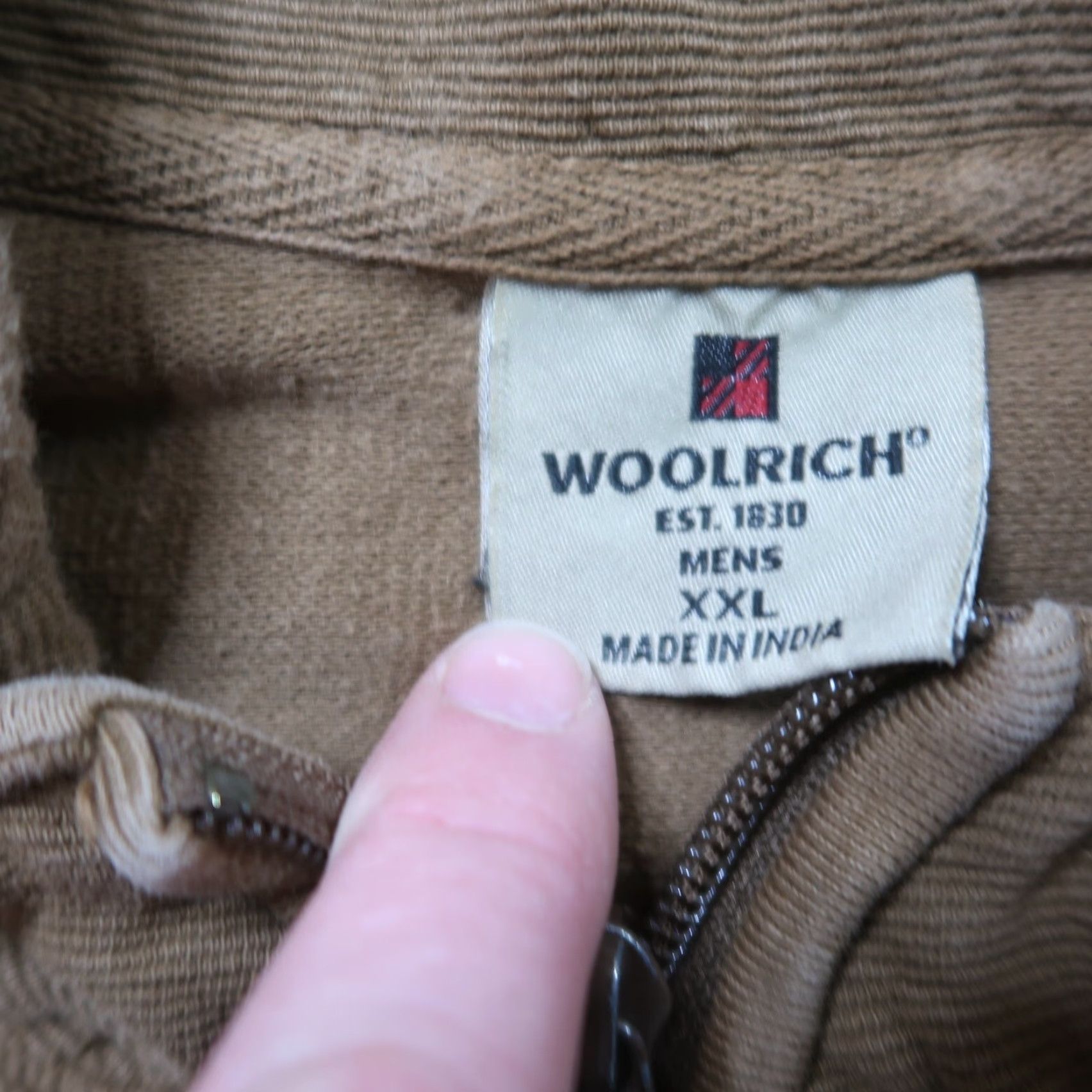 Vintage VINTAGE Woolrich Sweatshirt Pullover 2XL Long Sleeve Brown 1/2 Zip Mock Neck Zipper Men Regular Knit Fleece Size US XXL / EU 58 / 5 - 3 Thumbnail