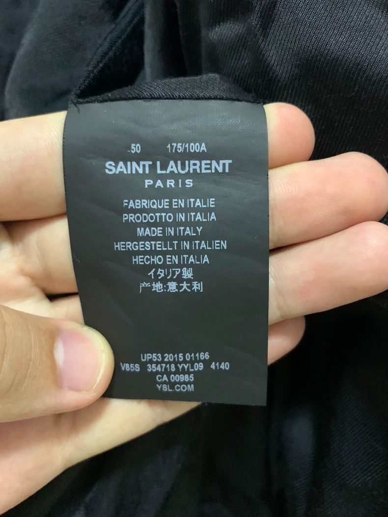Saint Laurent Paris Saint laurent paris 16 SS dark blue patchwork leather Teddy Size US M / EU 48-50 / 2 - 4 Thumbnail