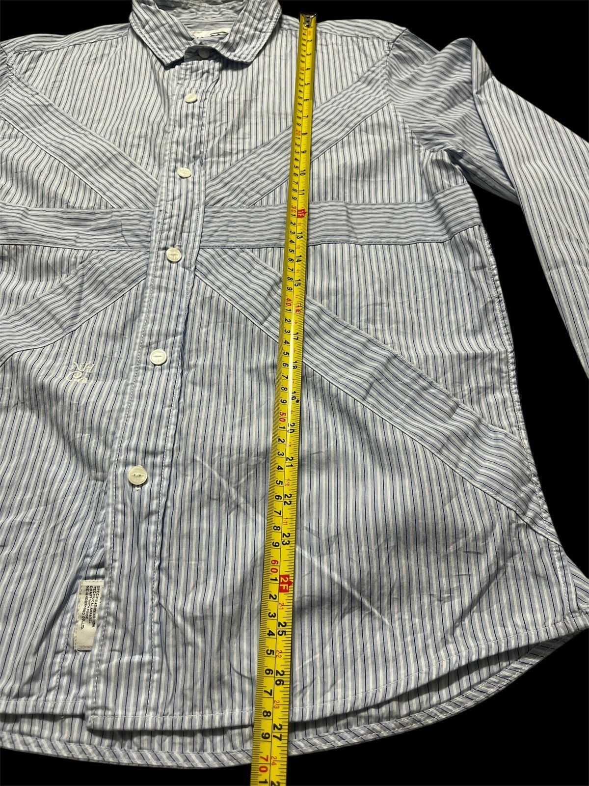 Neighborhood NEIGHBORHOOD ◆ Long Sleeve Shirt Blue Stripe Size US L / EU 52-54 / 3 - 9 Thumbnail