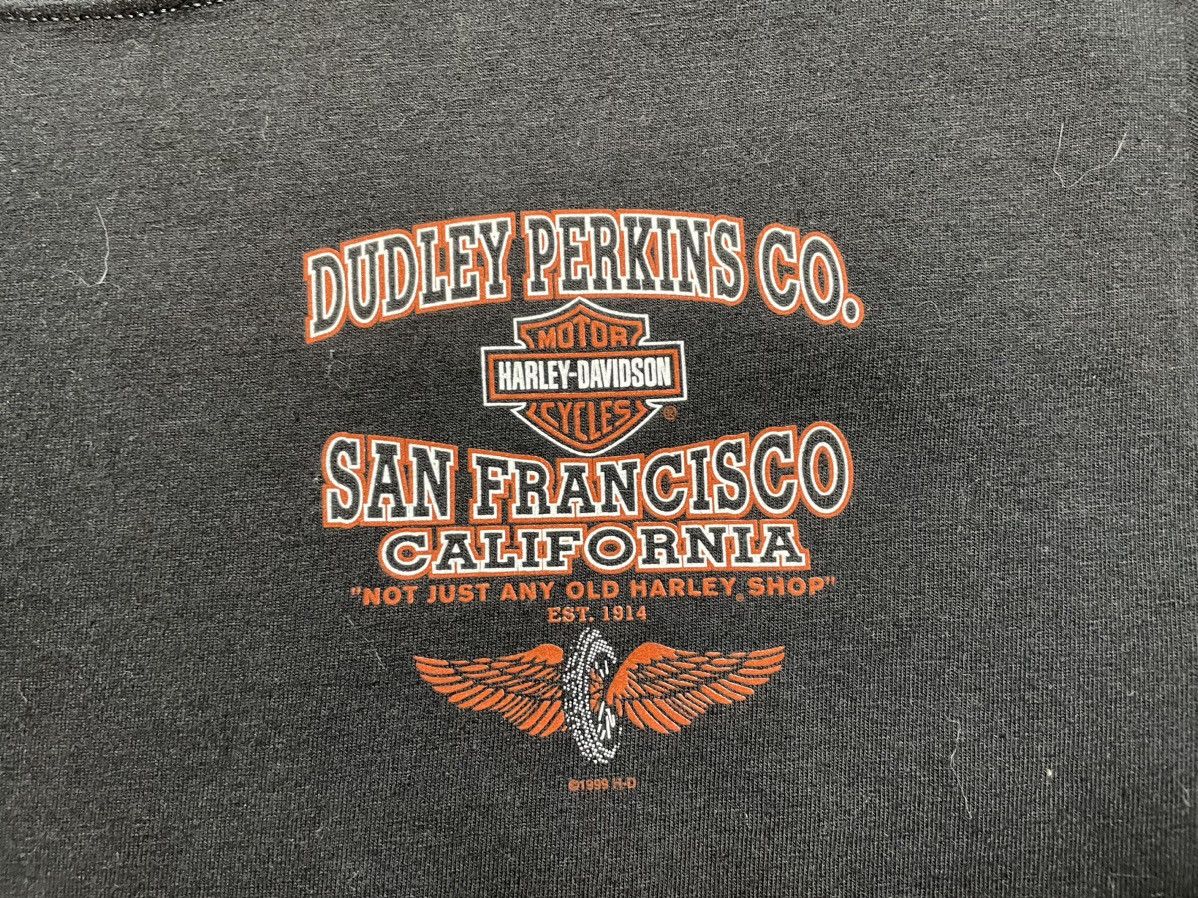 Harley Davidson × Vintage Vintage Harley Davidson Dudley Perkins CO T-Shirt 1999 Size US S / EU 44-46 / 1 - 5 Thumbnail